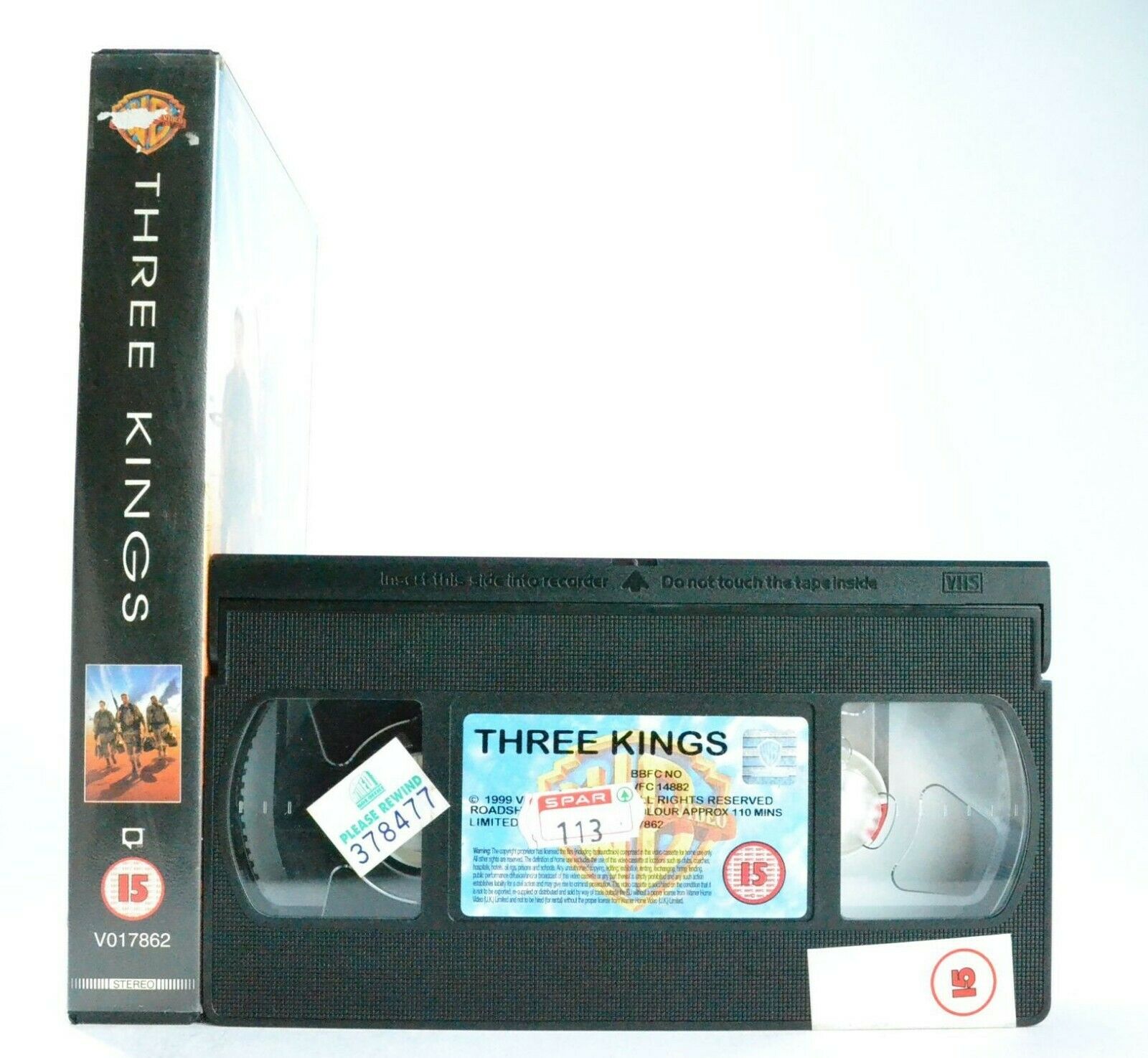 Three Kings: G.Clooney/M.Wahlberg - Action/Adventure (1999) - Large Box - VHS-