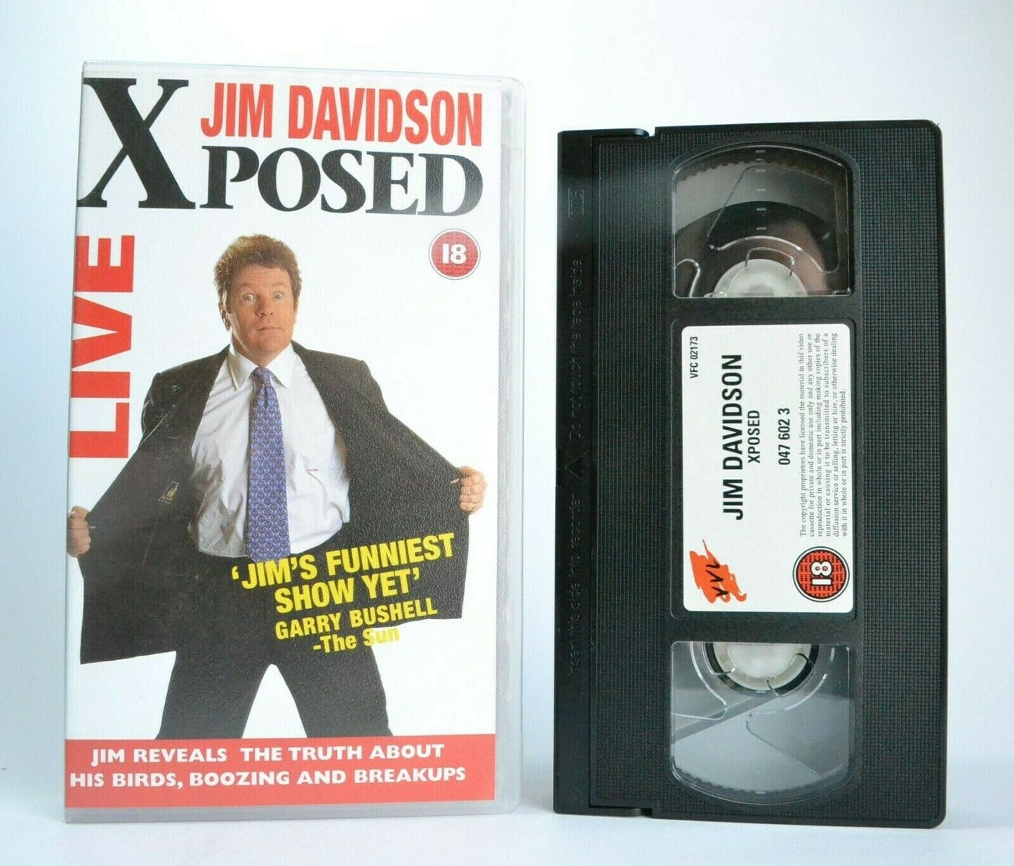 Jim Davidson: Xposed Live - Stand Up - Comedy - British Comedian - Pal VHS-