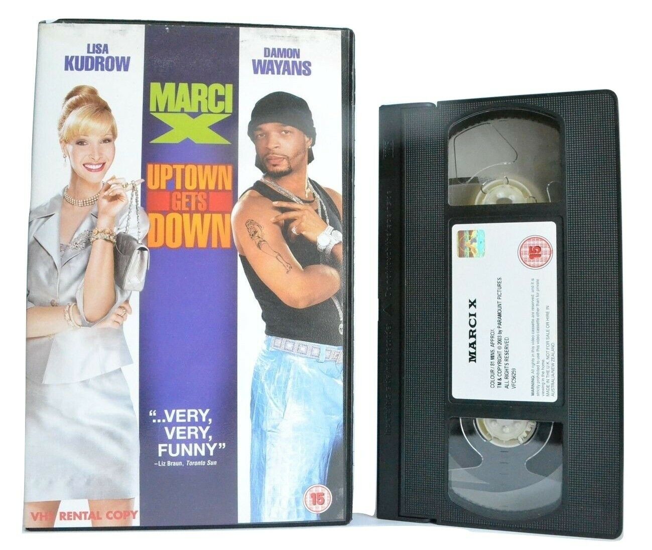 Marci X (2003): Romantic Comedy - Large Box - Lisa Kudrow/Damon Wayans - Pal VHS-