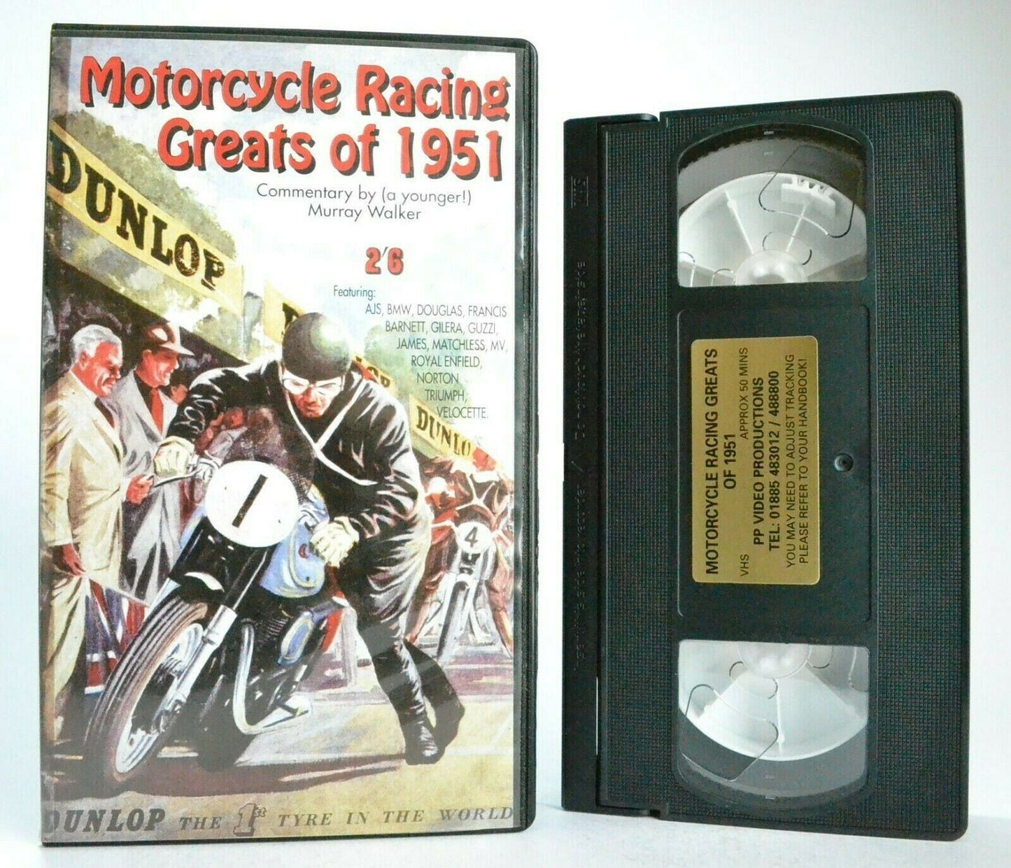 Motorcycle Racing Greats Of 1951 - By Murray Walker - British Motorcycling - VHS-