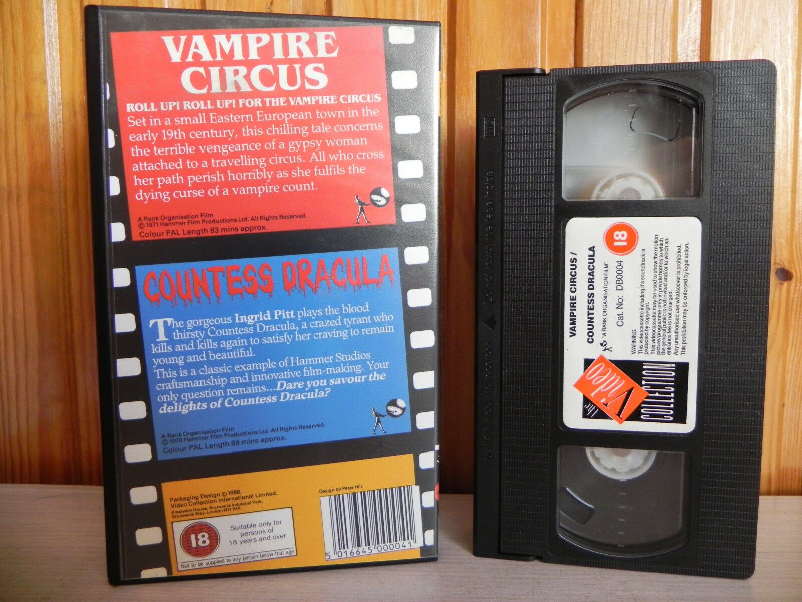 Vampire Circus - Countess Dracula - Double 2 Bill - Cert (18) - Pal VHS-