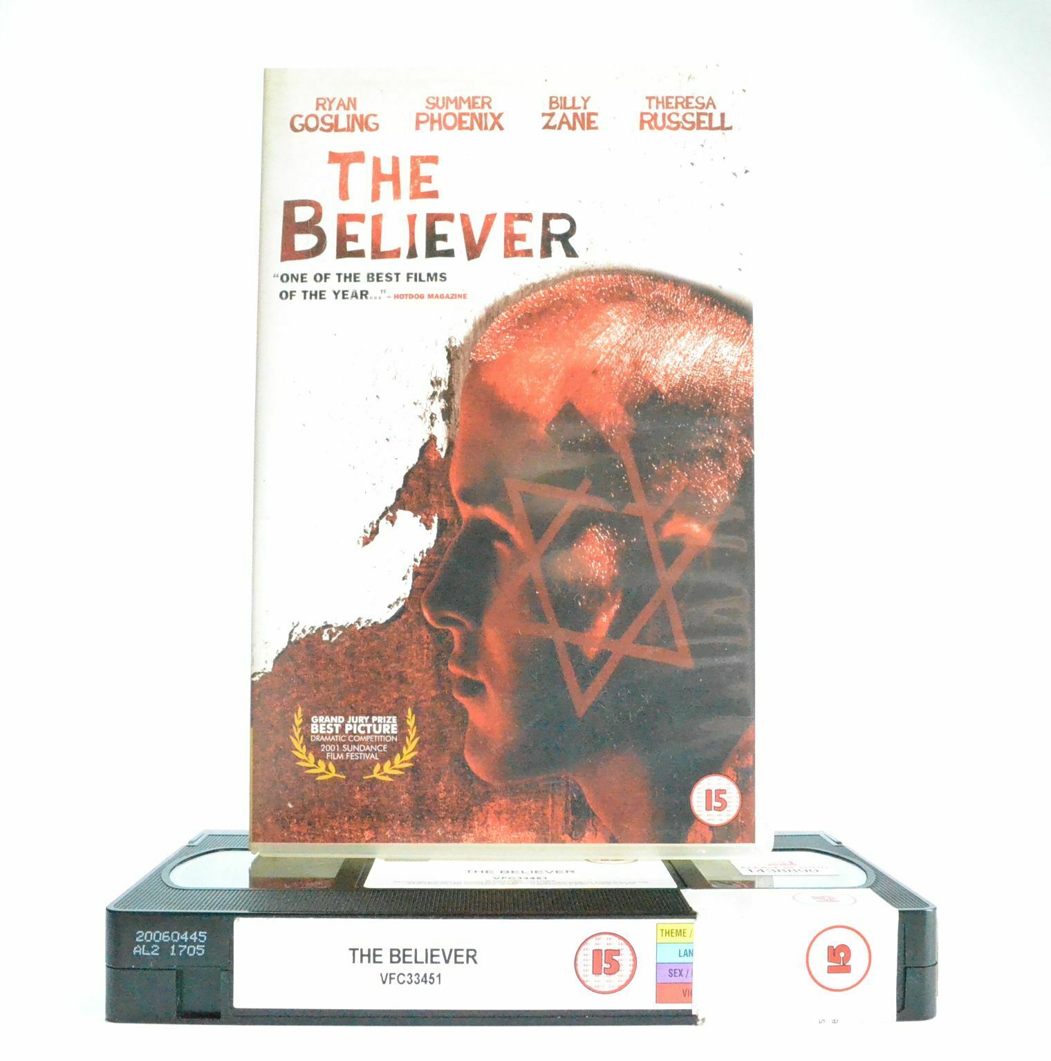 The Believer: Based On True Story - Drama (2001) - Large Box - R.Gosling - VHS-