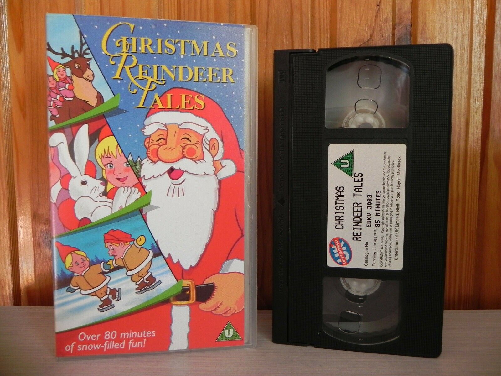Christmas Reindeer Tales - Luxury Children's Video - Over 80 Mins - UK - Pal VHS-