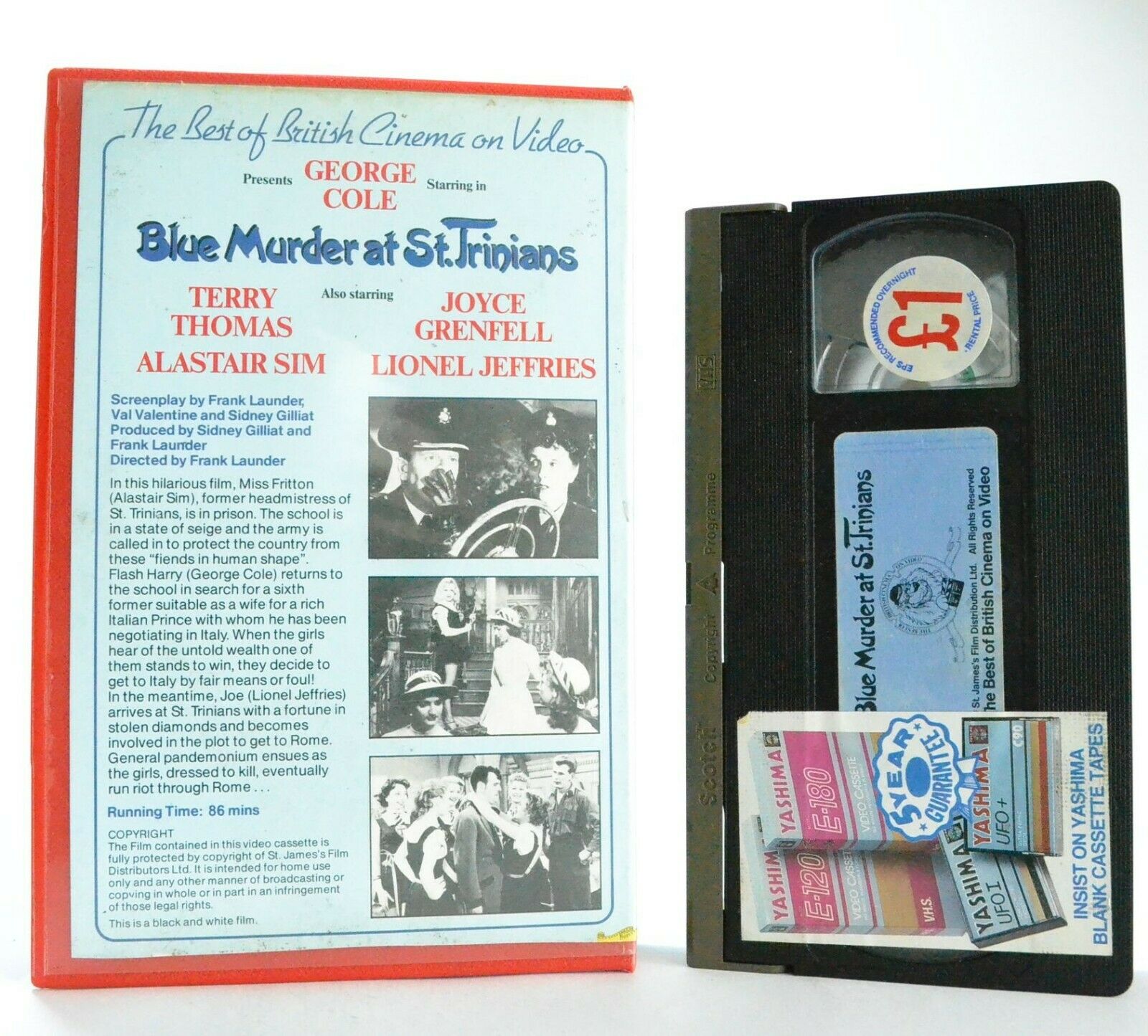 Blue Murder At St.Trinians: British Comedy (1957) - Large Box - Pre-Cert - VHS-