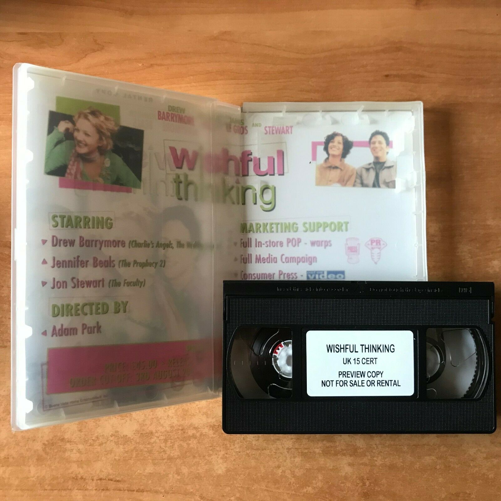 Wishful Thinking: Romantic Comedy; Sample Tape [Big Box] Drew Barrymore - VHS-