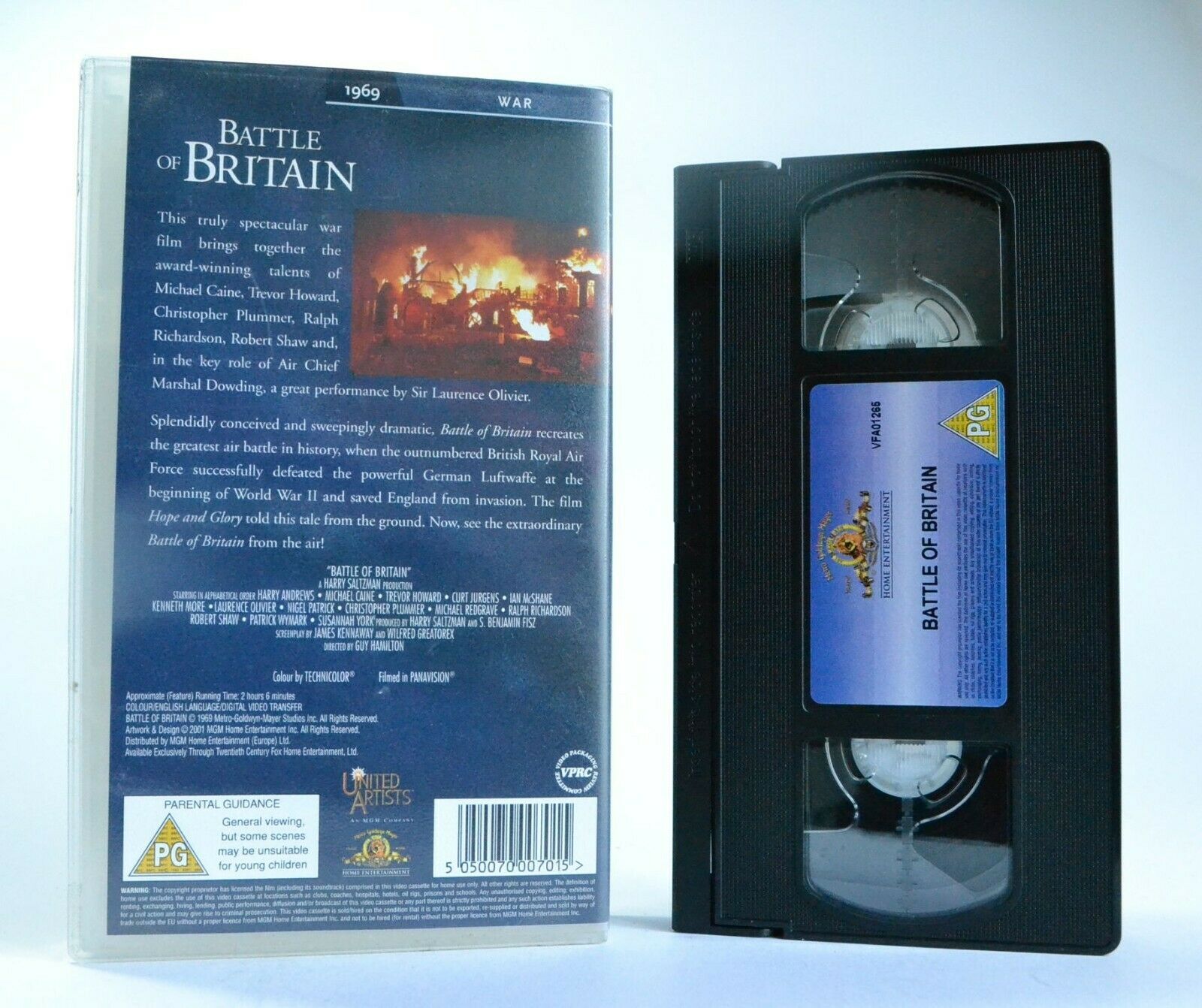 Battle Of Britain: British Air Force Vs. German Luftwaffe - War Drama - Pal VHS-