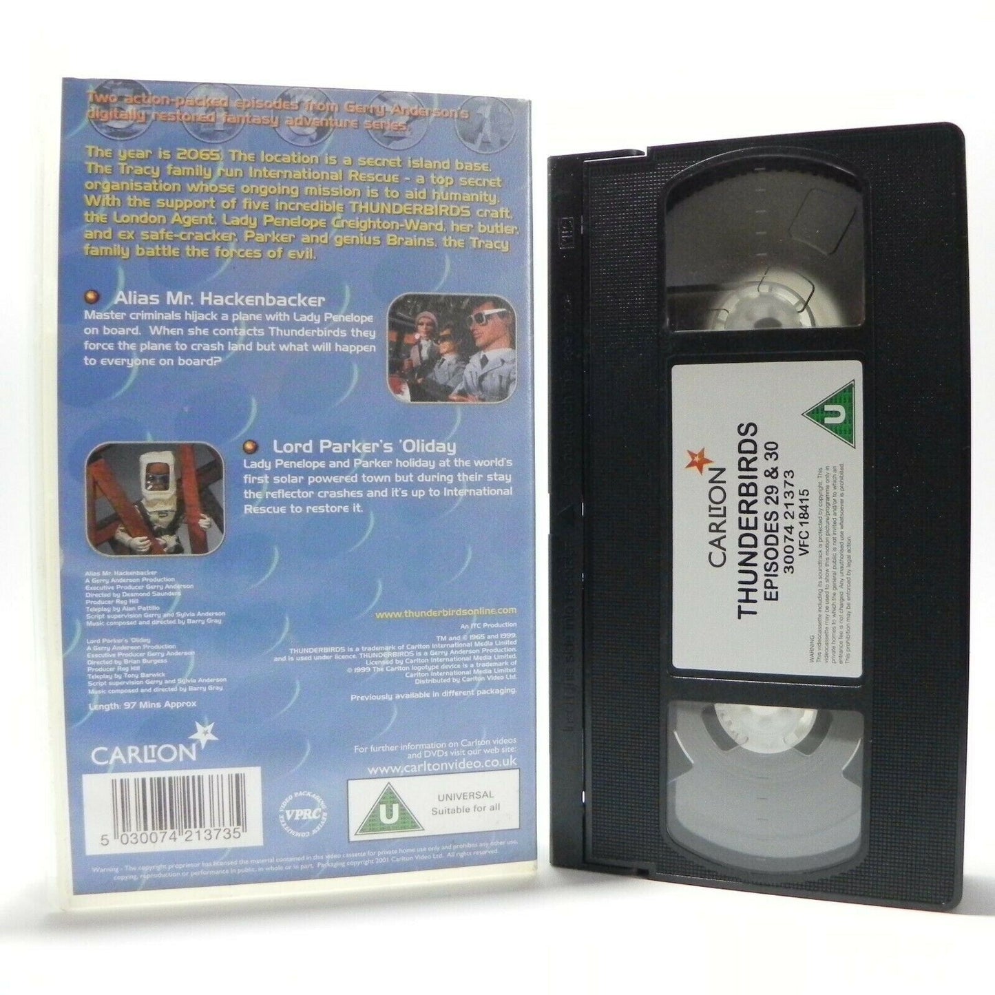 Thunderbirds: Alias Mr.Hackenbacker - Animated - Action Adventure - Kids - VHS-