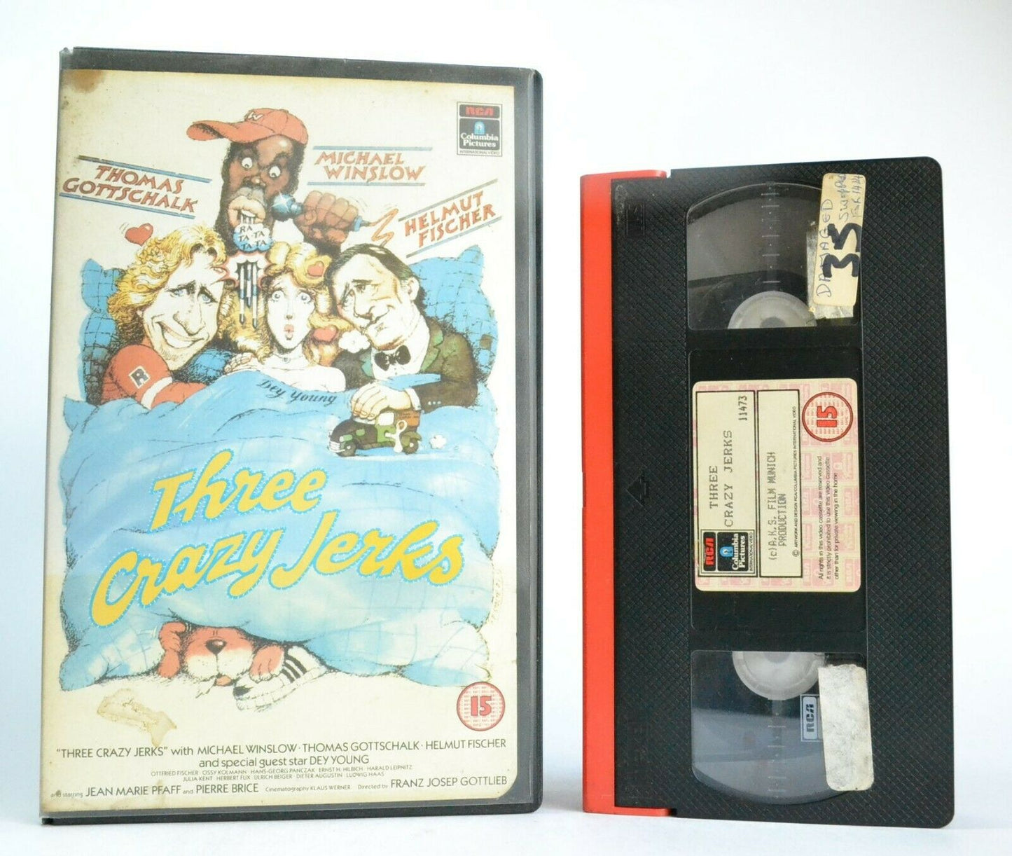 Three Crazy Jerks (1988): Comedy - Large Box - M.Winslow/T.Gottschalk - Pal VHS-
