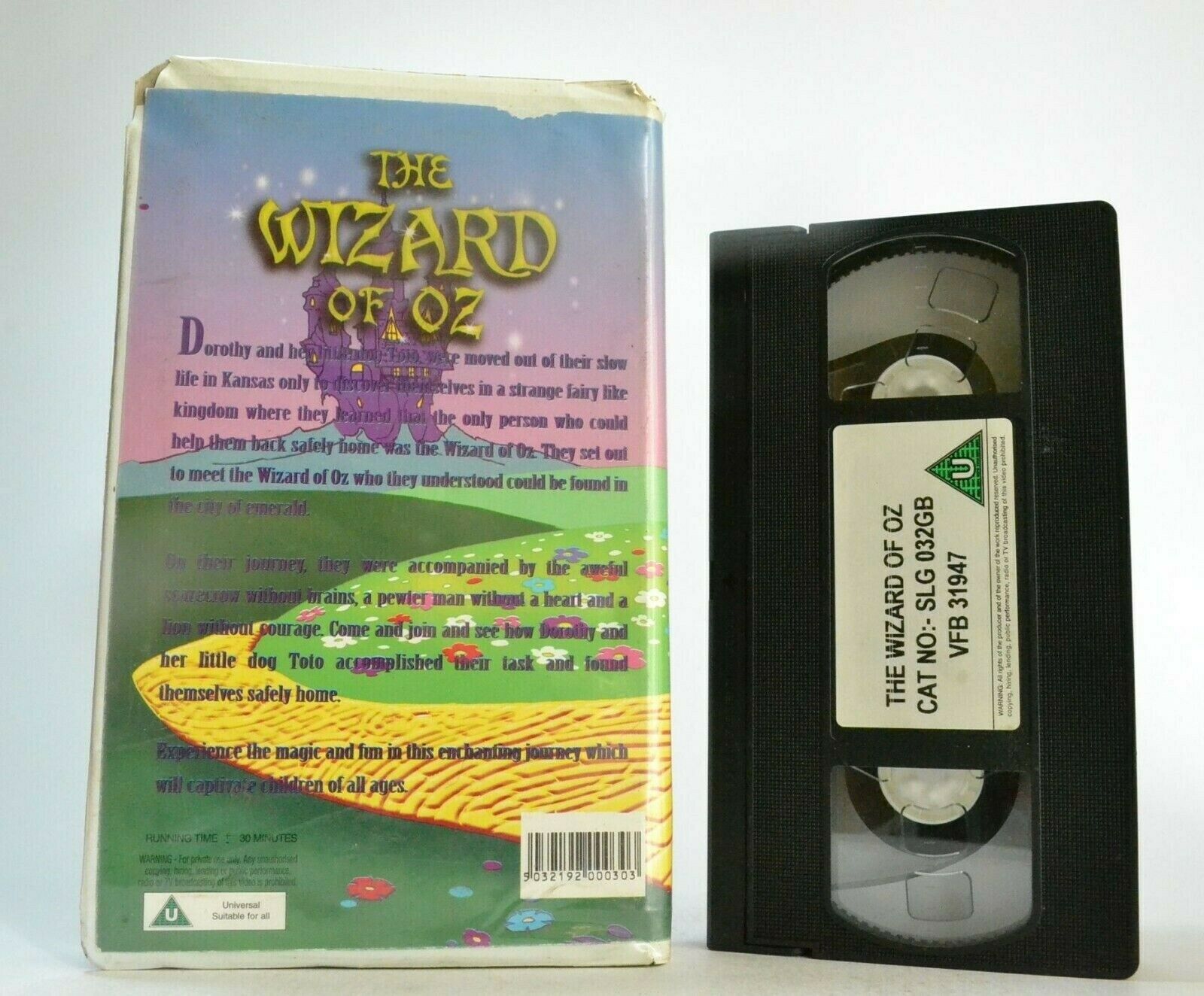 The Wizard Of Oz;[L. Frank Baum] - Animated Musical - Large Box - Kids - Pal VHS-