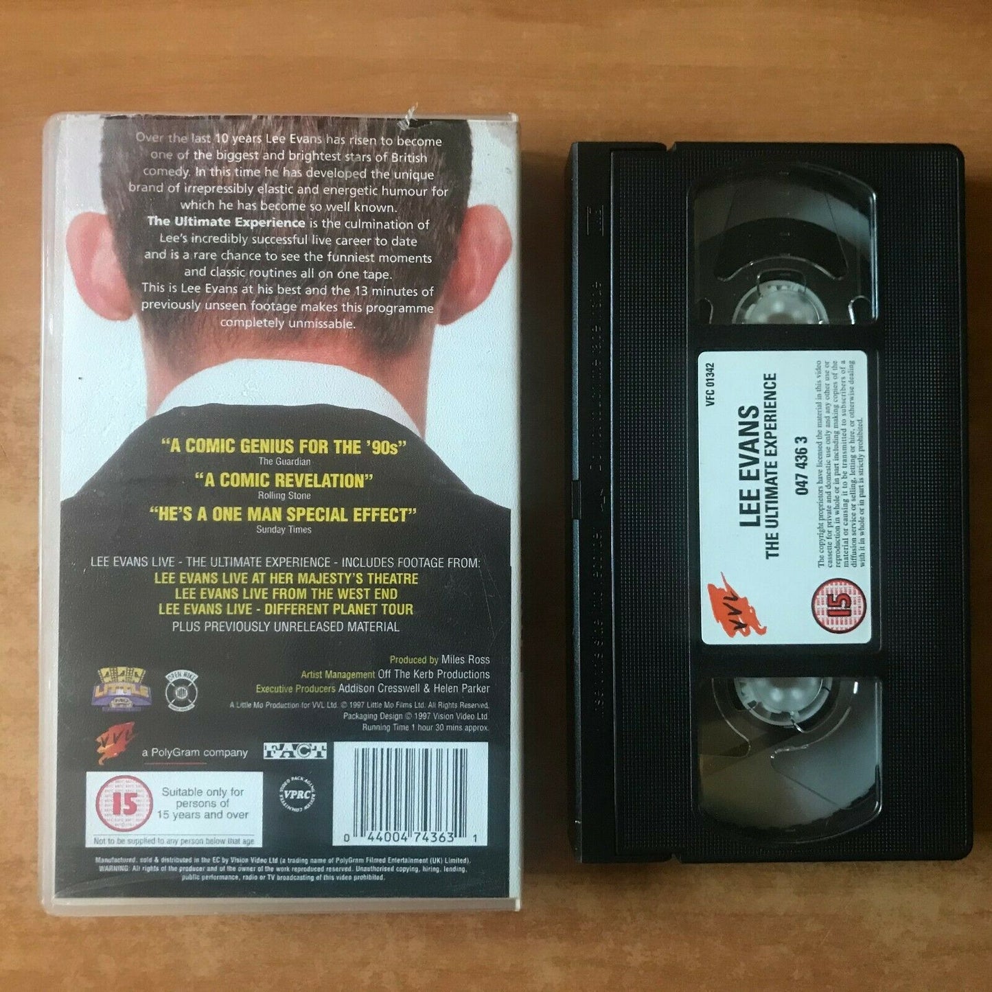 Lee Evans Live: The Ultimate Experience [West End] Stand Up Comedy - Pal VHS-