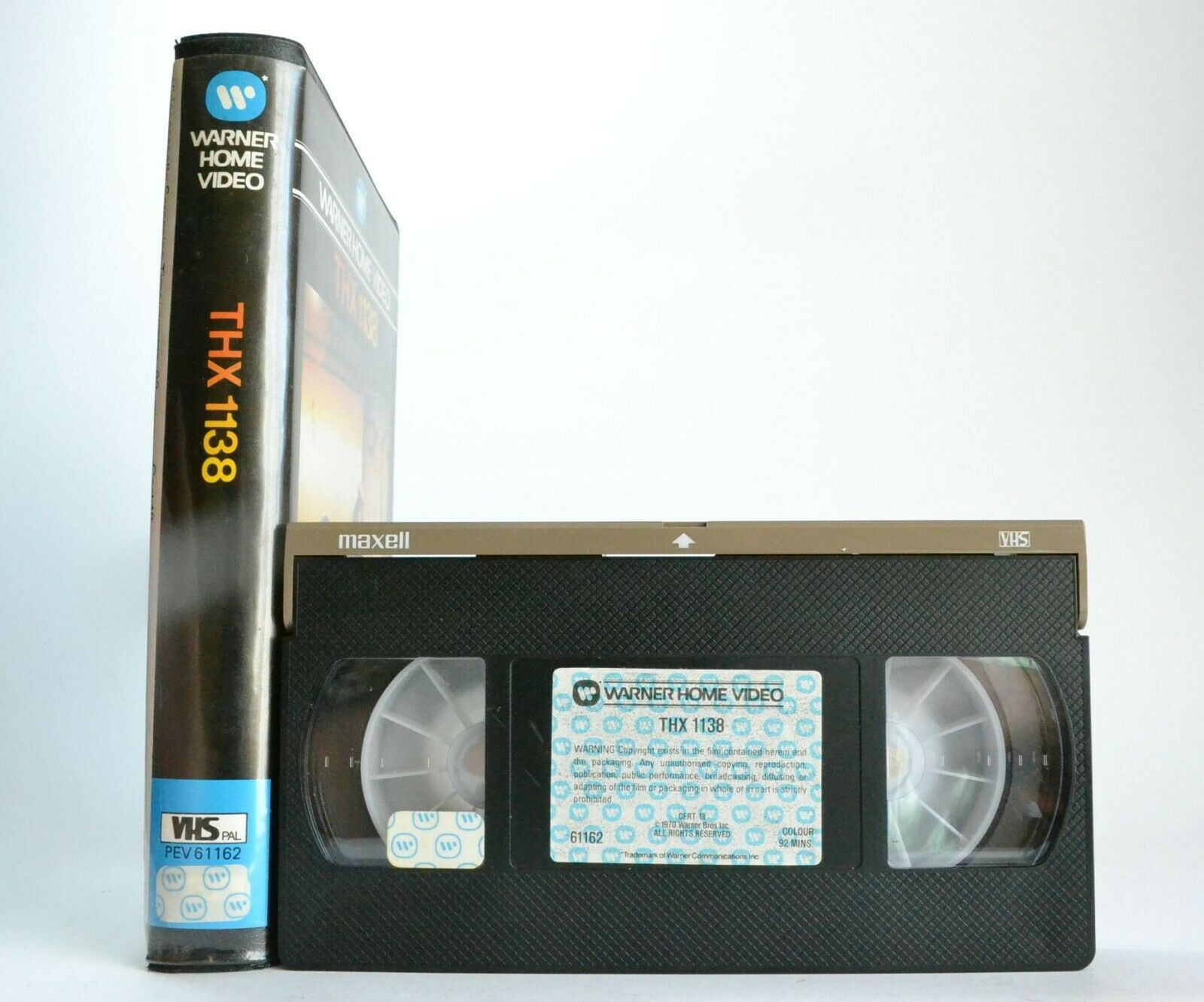 THX 1138 (1971); [George Lucas]: Dystopian Future Sci-Fi - Robert Duvall - VHS-