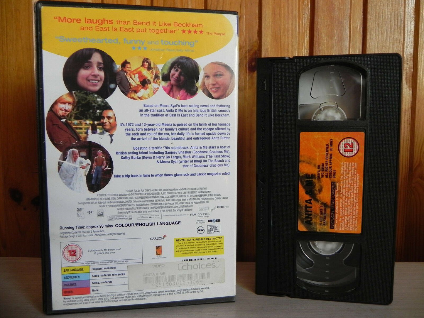 Anita & Me (2002): Drama Comedy; [Large Box] Rental - Meera Syal - Pal VHS-