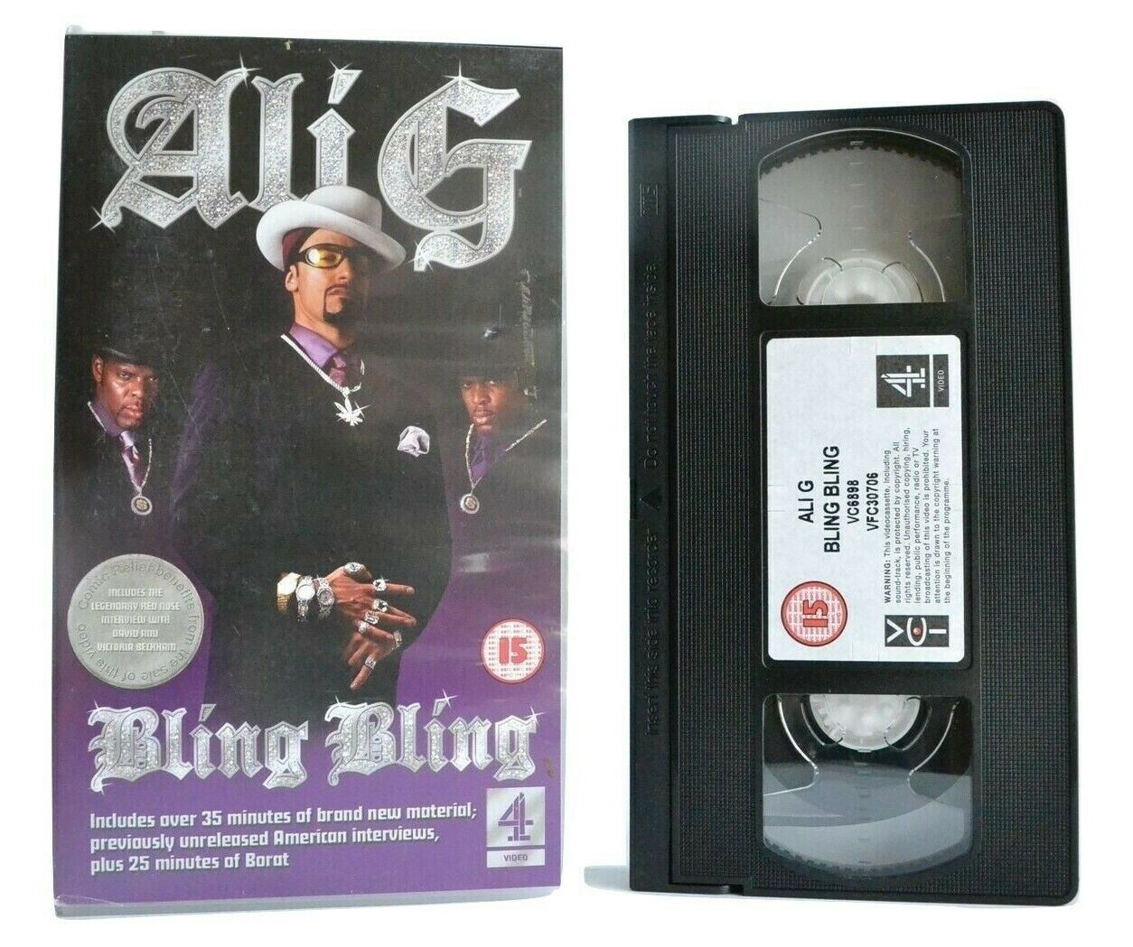 Ali G Bling Bling: David And Victoria Beckham Interview - Comedy - Borat - VHS-