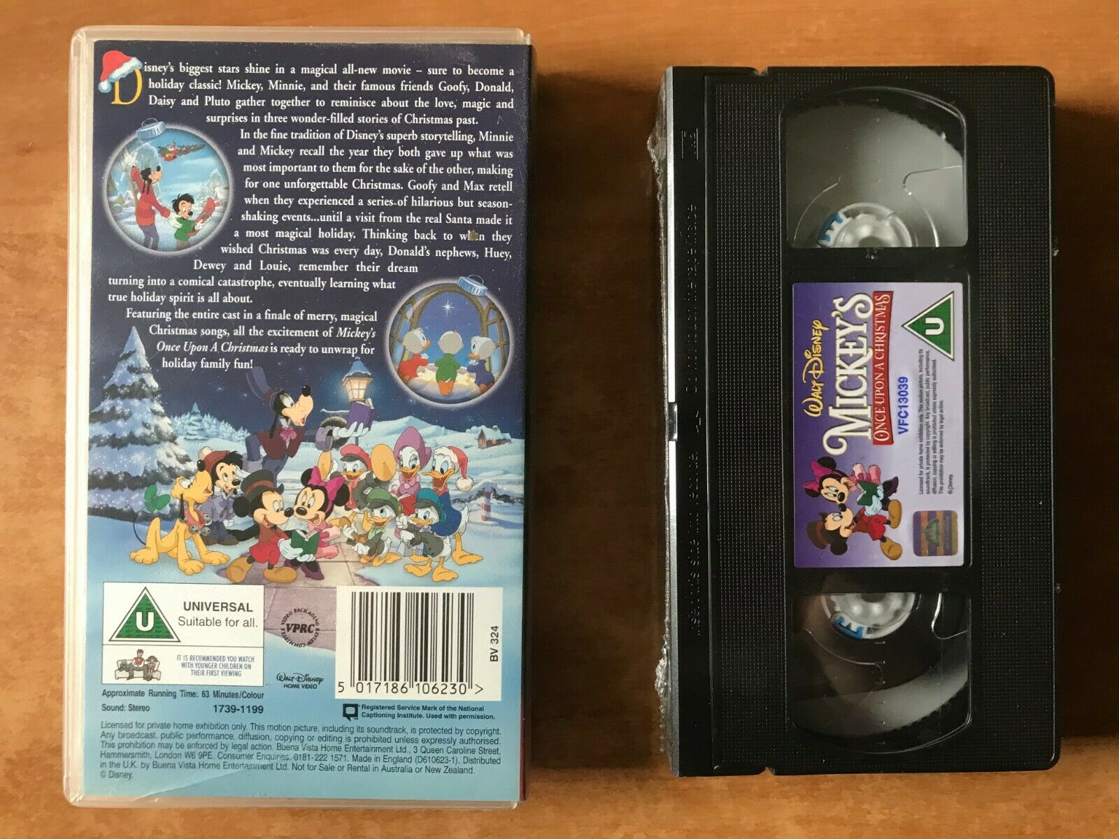 Mickey's Once Upon A Christmas; [Brand New Sealed] Holiday Special - Kids - VHS-
