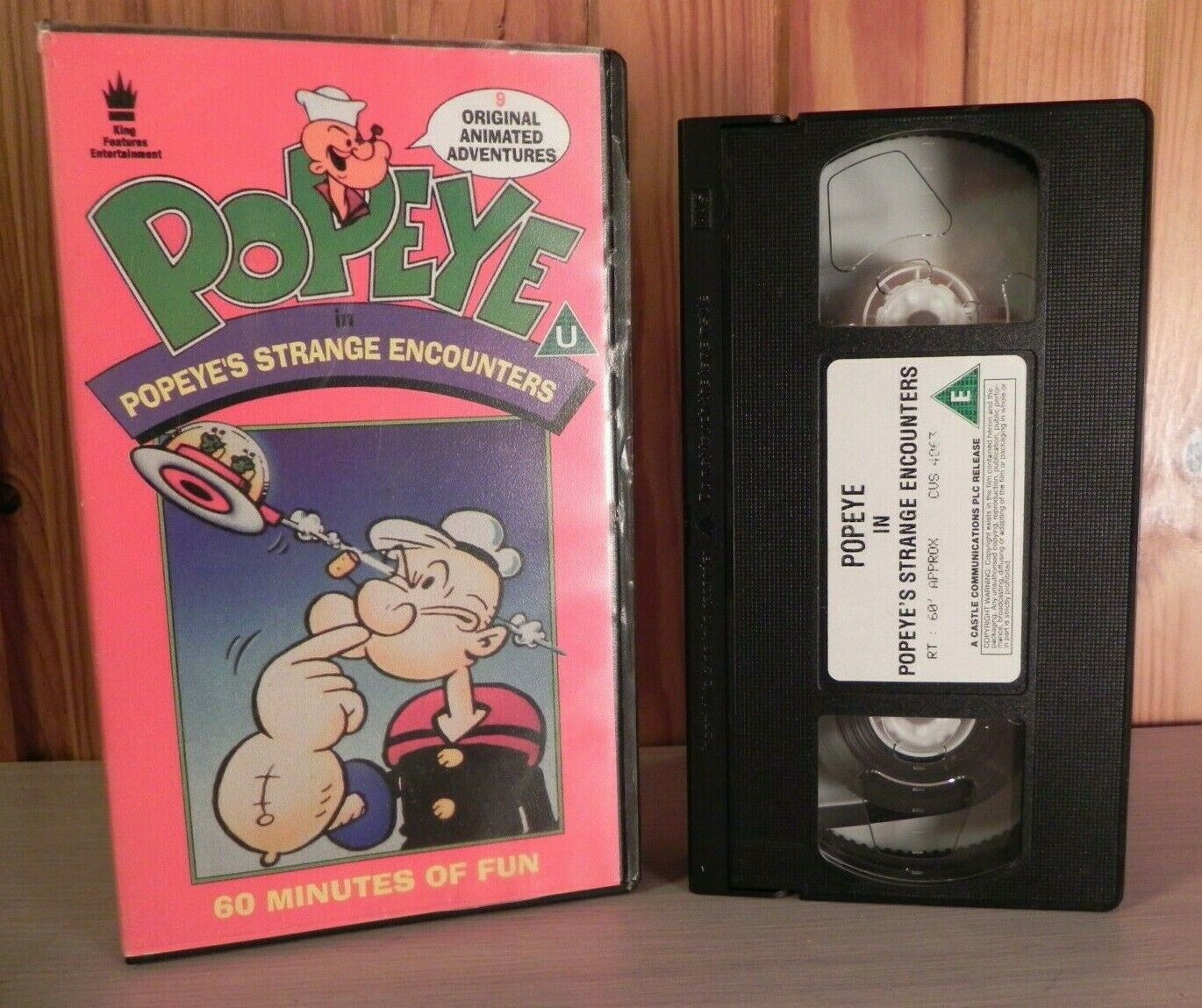Popeye: Strange Encounters (1989) - Animated Adventures - Children's - Pal VHS-