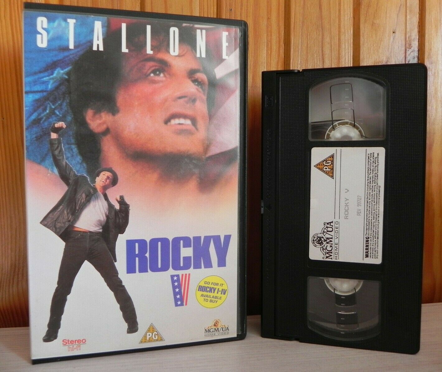 Rocky 5: (1990) MGM/UA - Large Box - Sports Drama - Sylvester Stallone - Pal VHS-