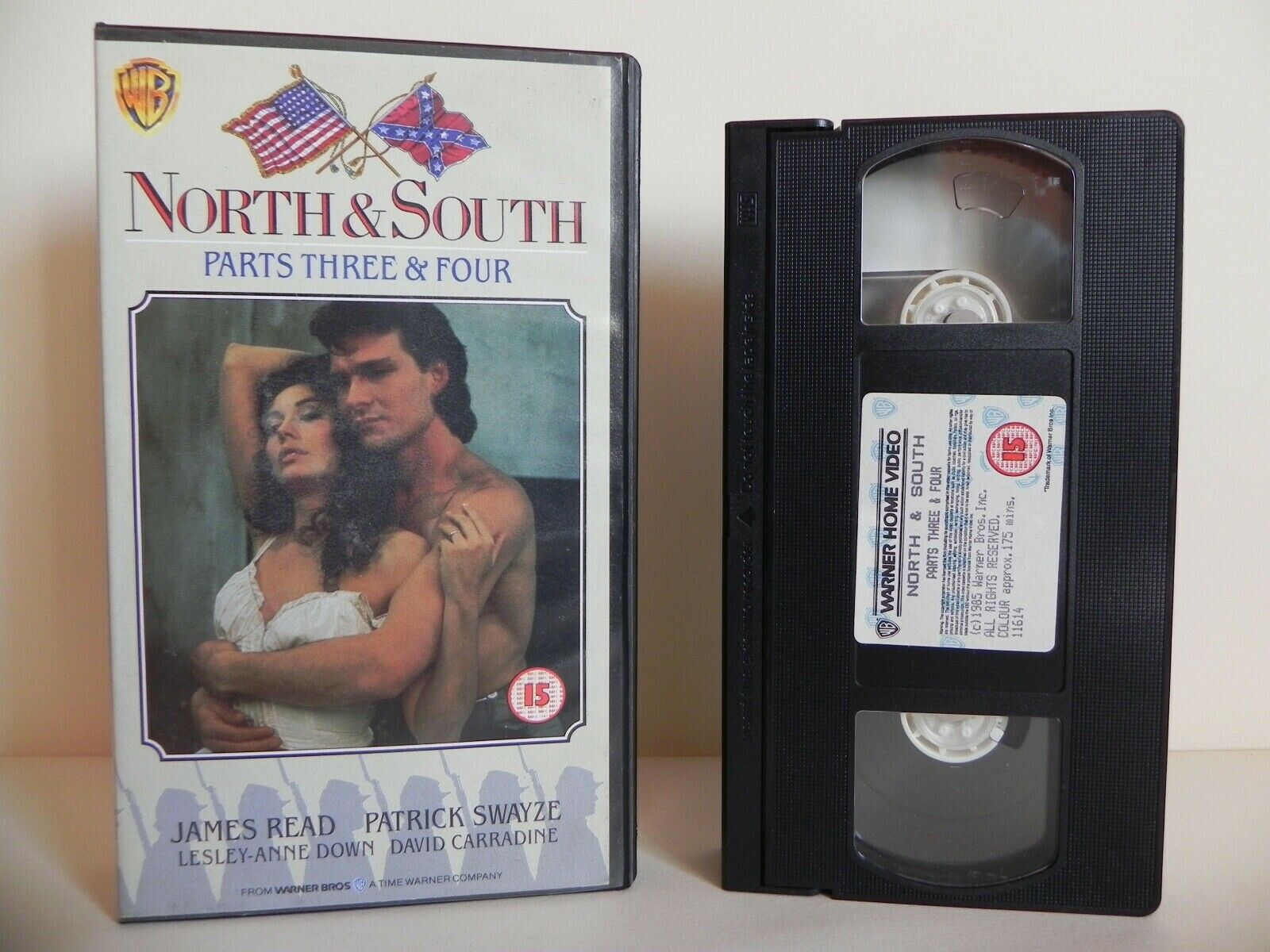 North & South - Warner Home - Parts 3 And 4 - James Read - Patrick Swayze - VHS-