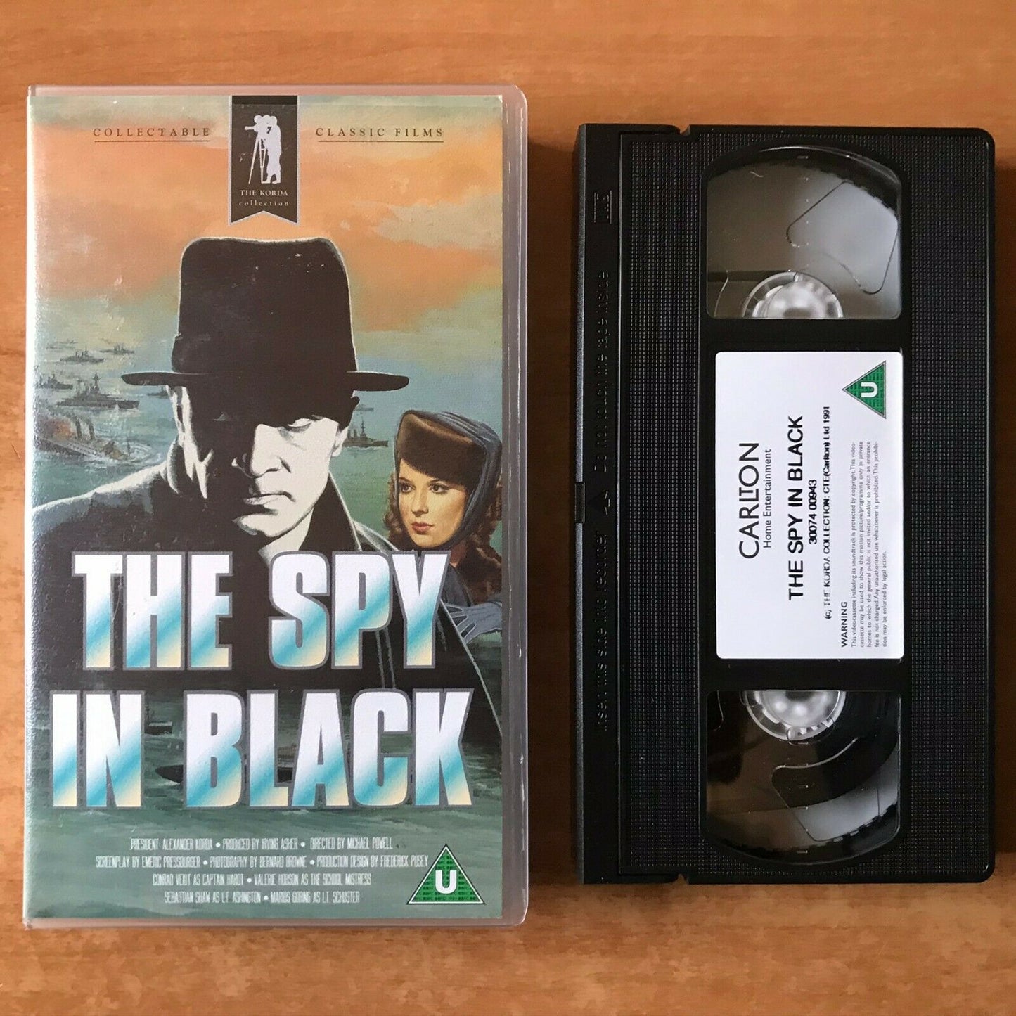 The Spy In Black (1939): Royal Navy Thriller [World War One] Conrad Veidt - VHS-
