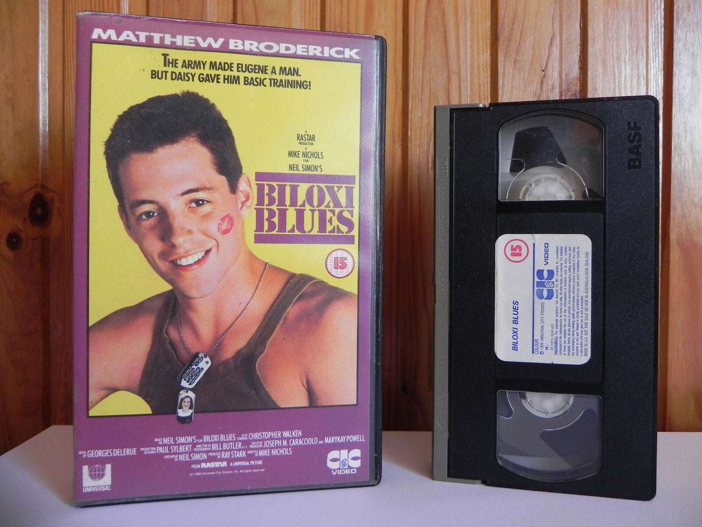 Biloxi Blues - CIC Video - Comedy - Matthew Broderick - Large Box - Pal VHS-