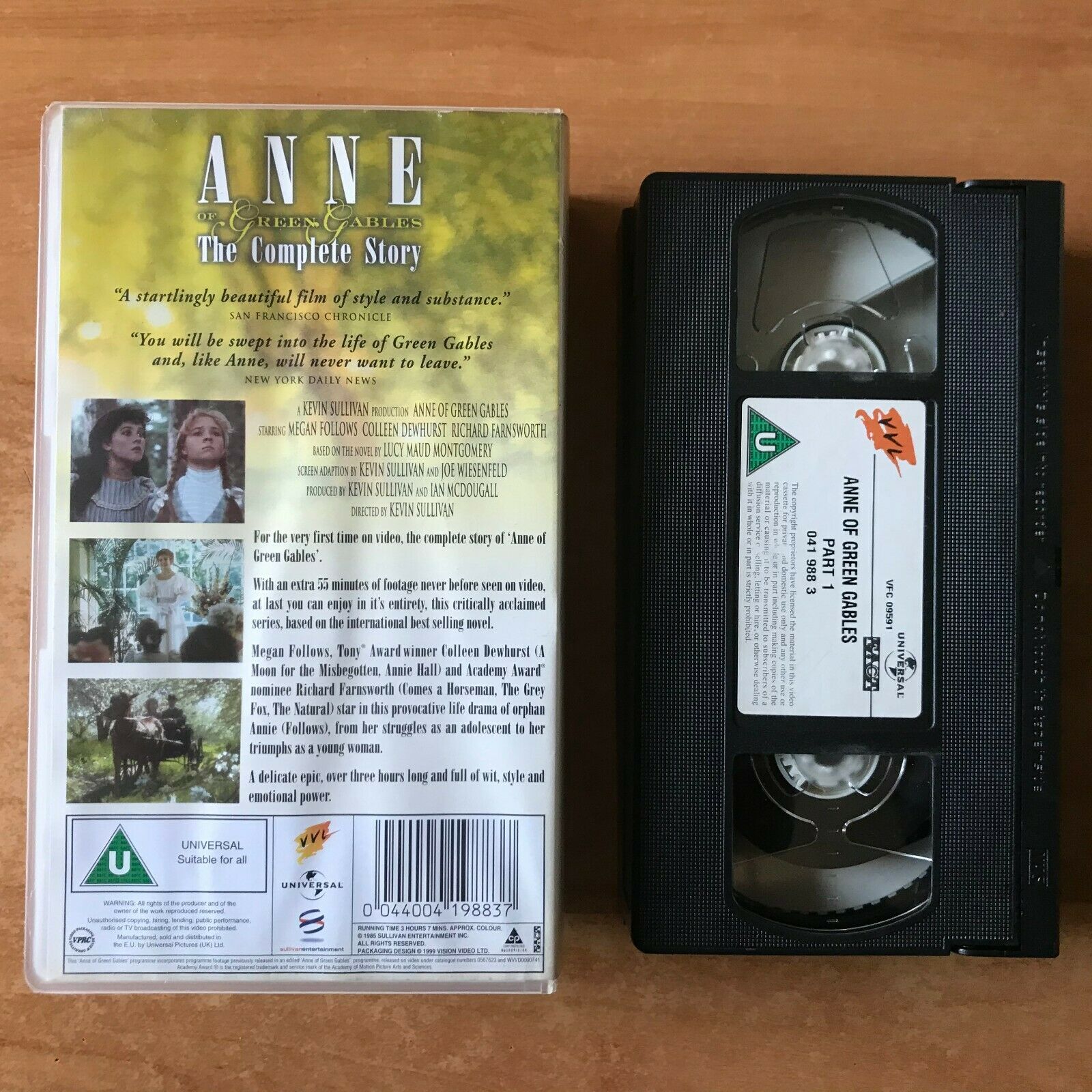 Anne Of Green Gables [Complete Story] Epic Drama - Digitally Restored - Pal VHS-