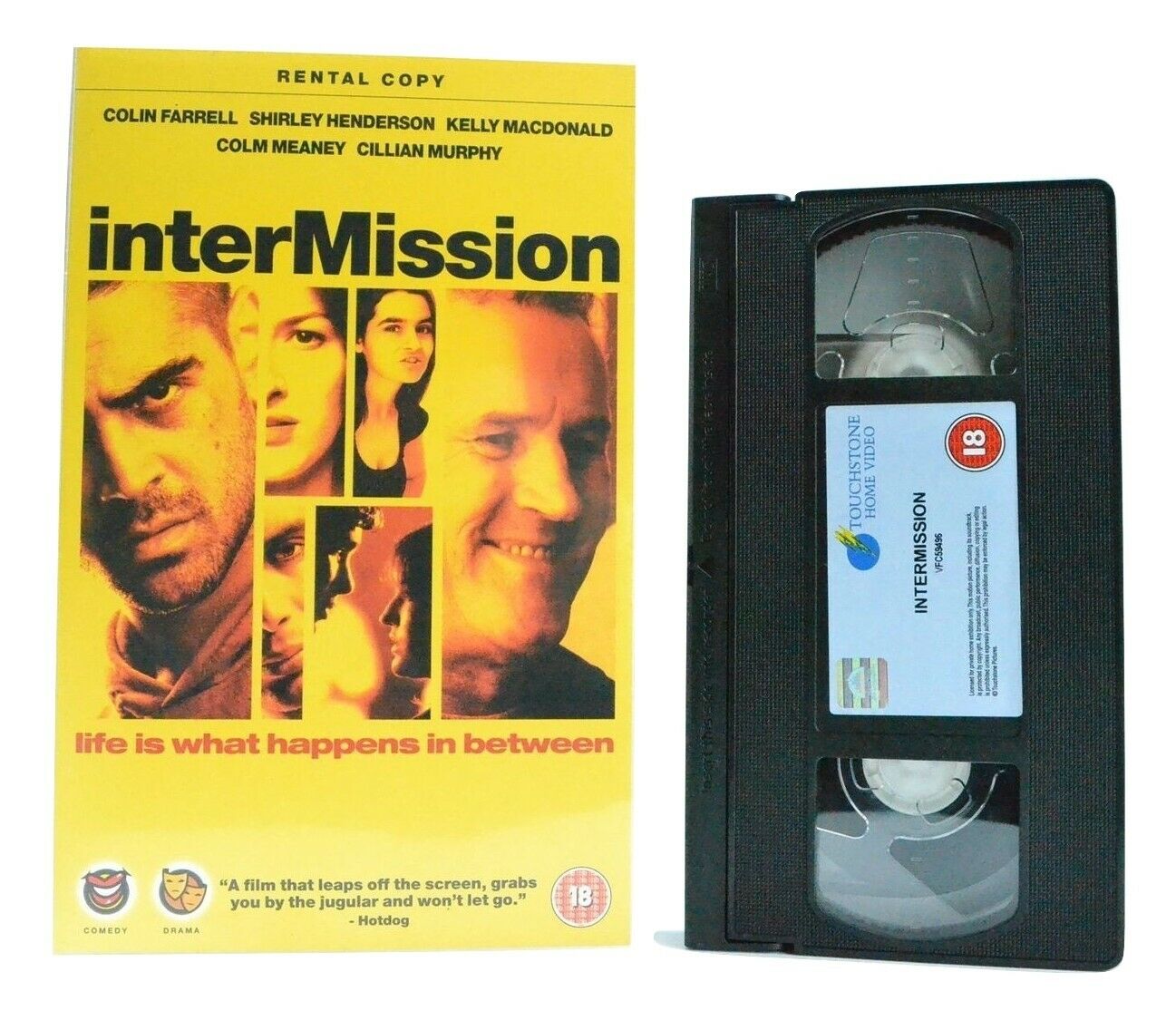 Intermission: Irish Cult Crime - Large Box/Ex-Rental - C.Farrell/C.Meaney - VHS-