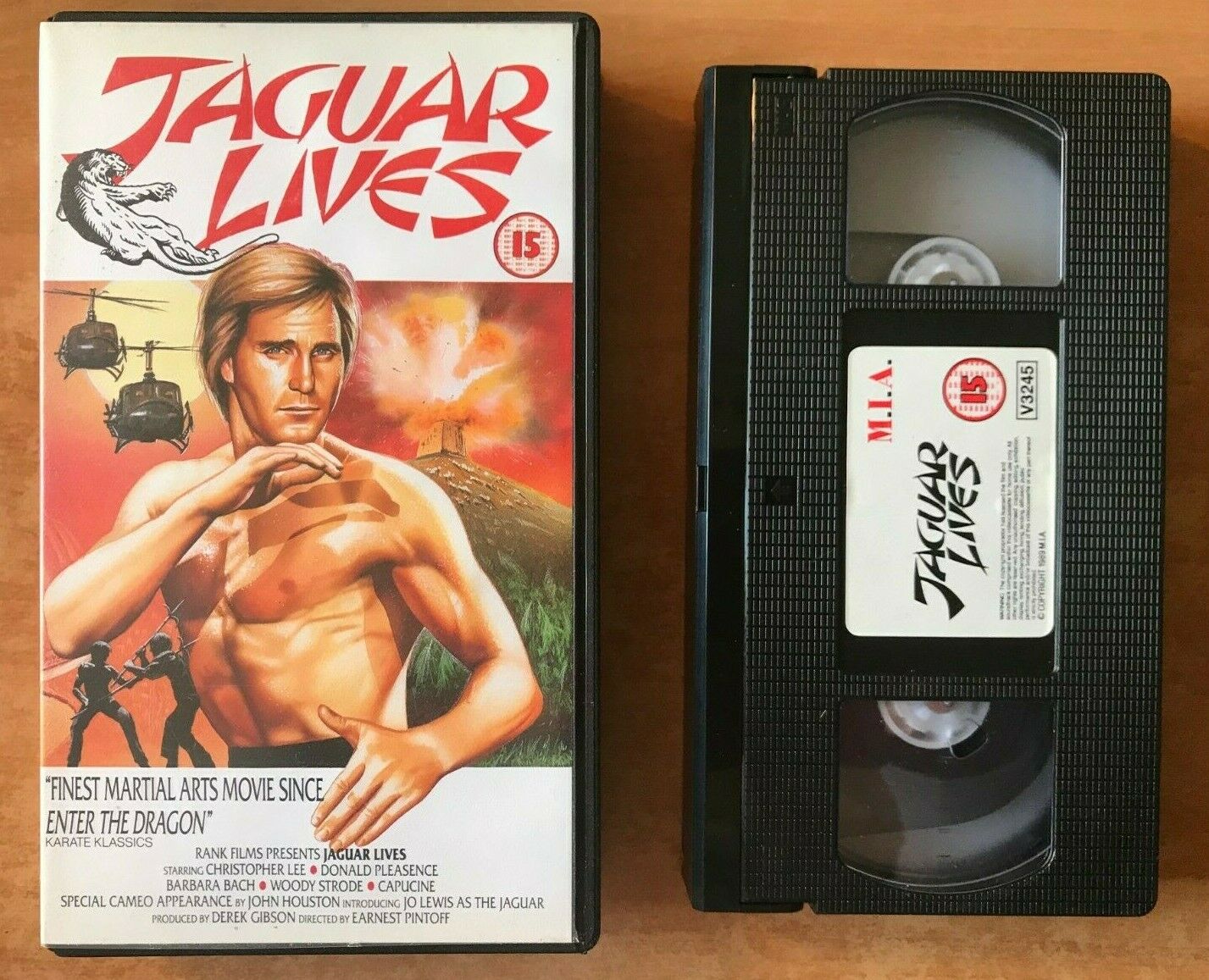 Jaguar Lives: Martial Arts Action - Drug Ring Bust Up - Christopher Lee - VHS-