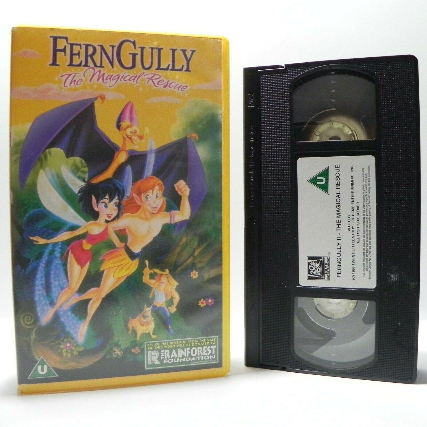 FernGully: The Magical Rescue - Animated - Musical Adventure - Kids - Pal VHS-