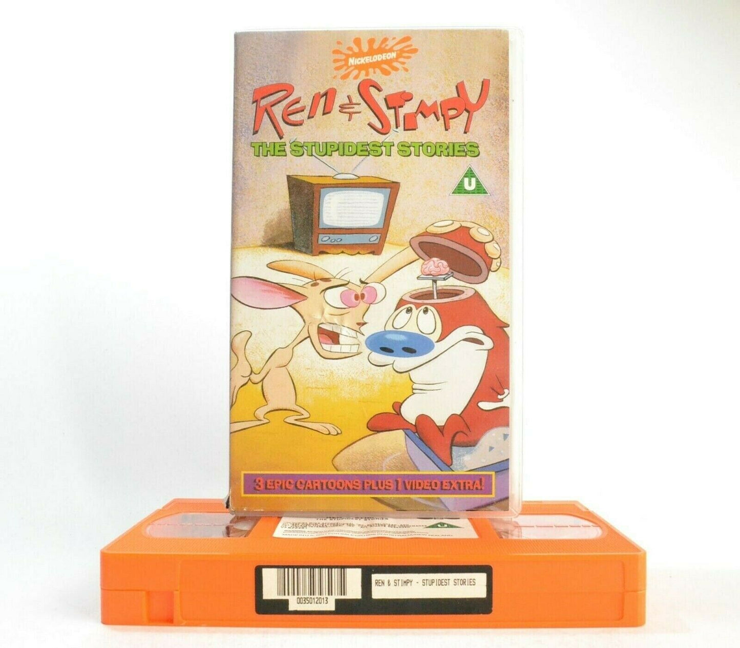 Ren And Stimpy: The Stupidest Stories - Cartoons - Children's - Pal VHS-