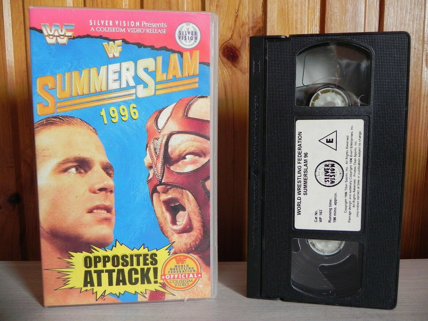 WWF - Summerslam 1996 - Oposites Attack - Shawn Michaels - Owen Hart - VHS-