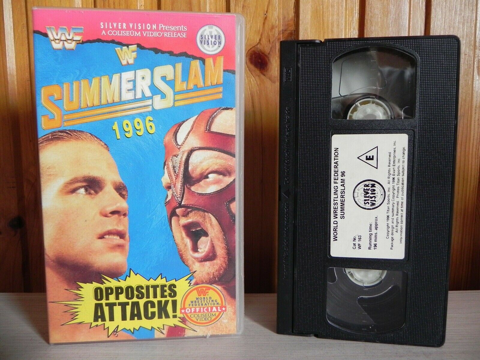 WWF - Summerslam 1996 - Oposites Attack - Shawn Michaels - Owen Hart - VHS-
