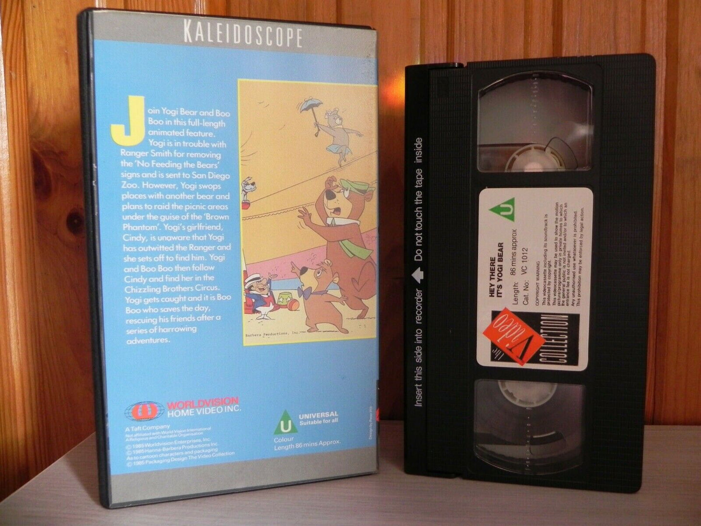 Hey There It's Yogi Bear - Hanna Barbera - Animated Adventutes - Kids - Pal VHS-
