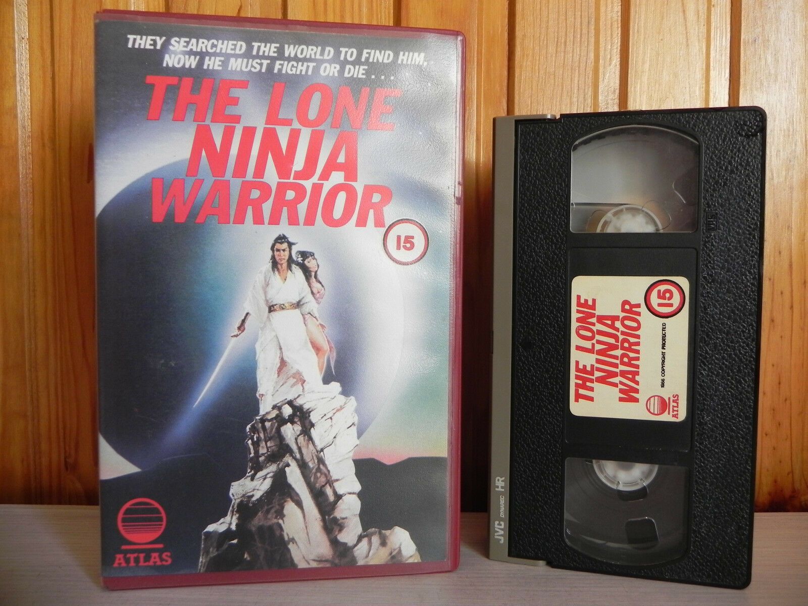 Lone Ninja Warrior - Atlas Big Box - Chen Hsing - Tien Peng - Pre-Cert - Pal VHS-