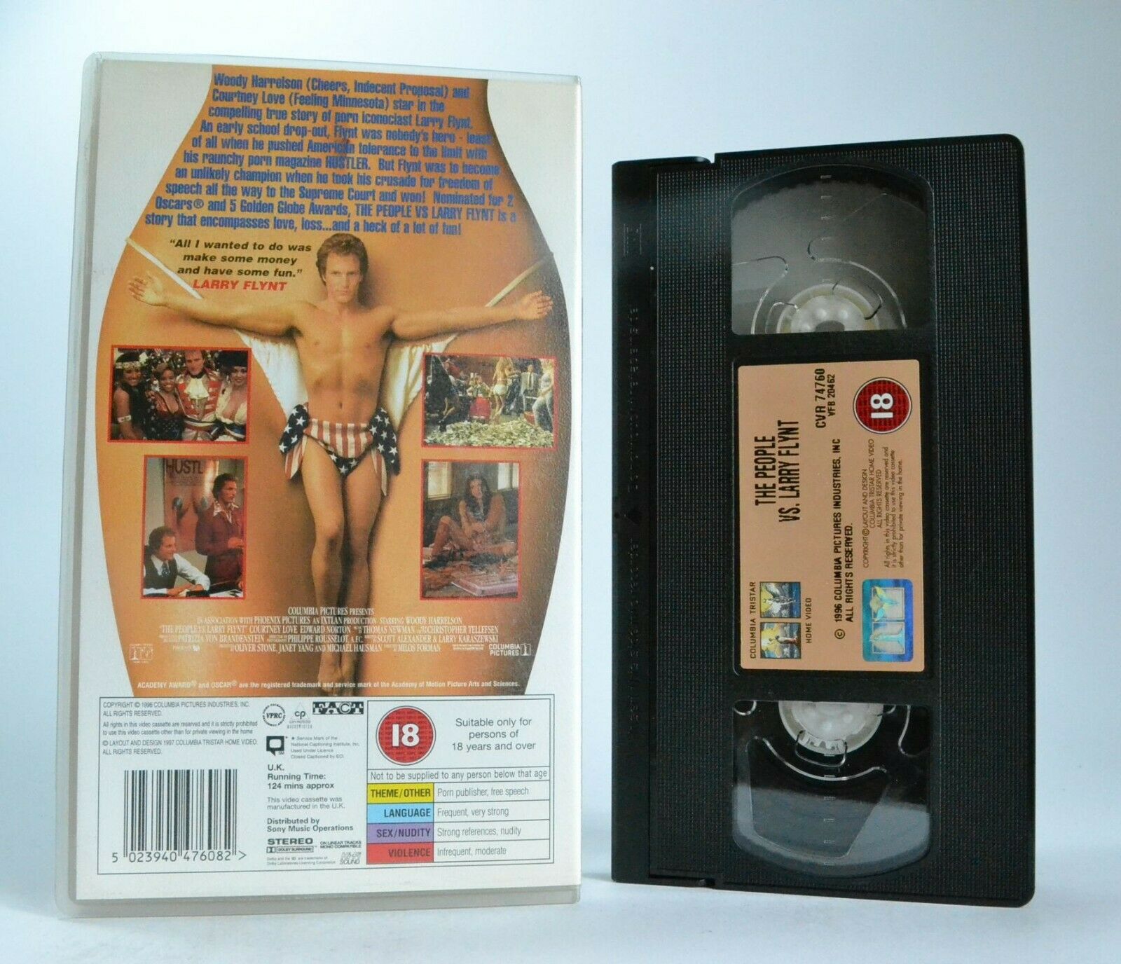 The People Vs. Larry Flint: Milos Forman Film (1996) - Biographical Drama - VHS-
