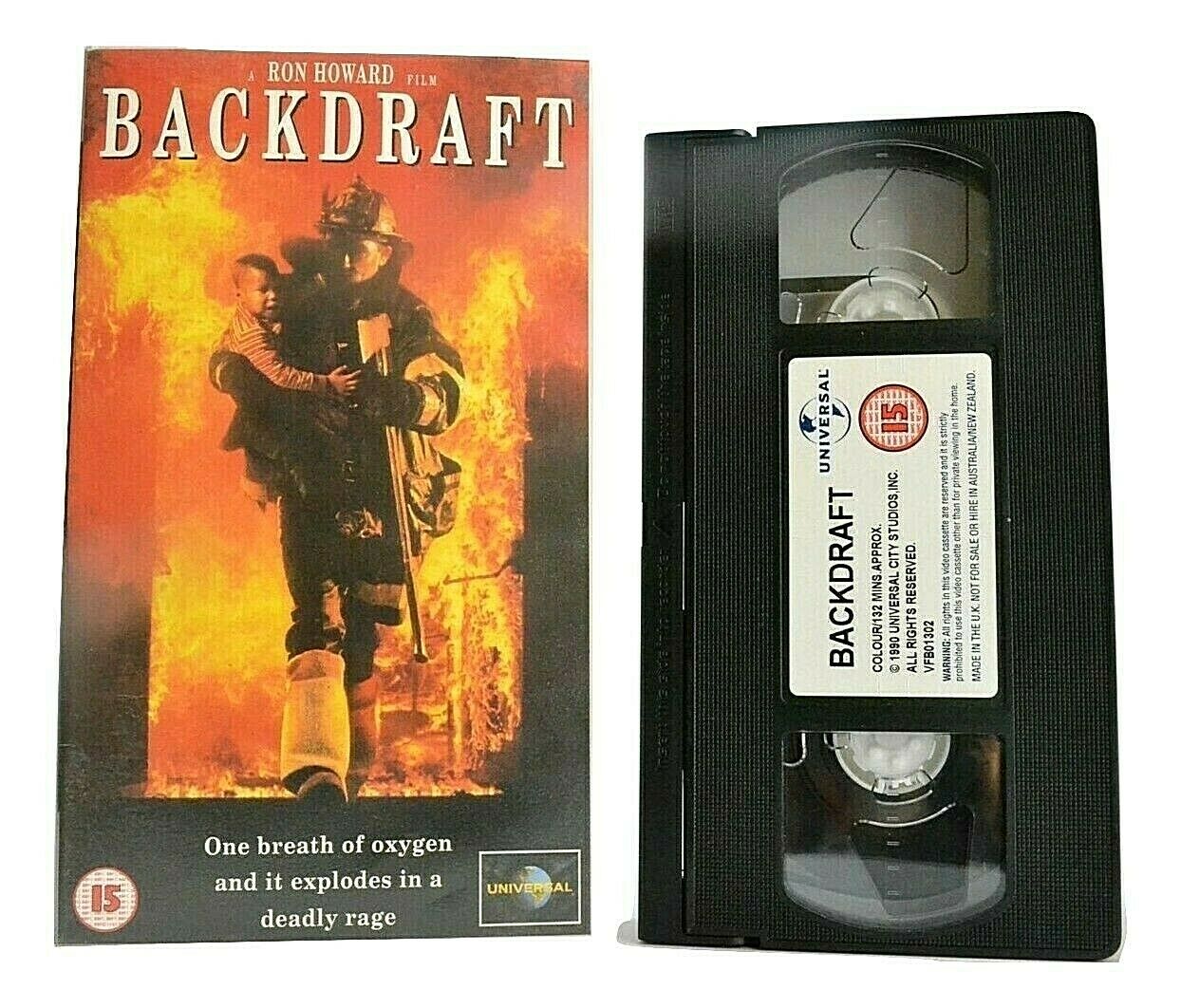 Blackdraft: Ron Howard - Disaster Drama - Kurt Russell/Robert De Niro - Pal VHS-