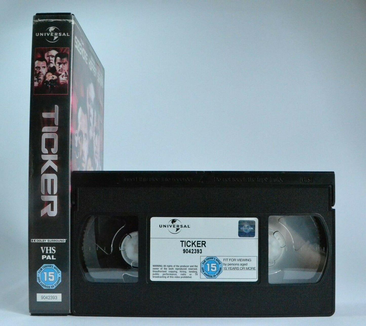 Ticker (2001) - Action - Large Box - Dennis Hopper/Steven Seagal - Pal VHS-
