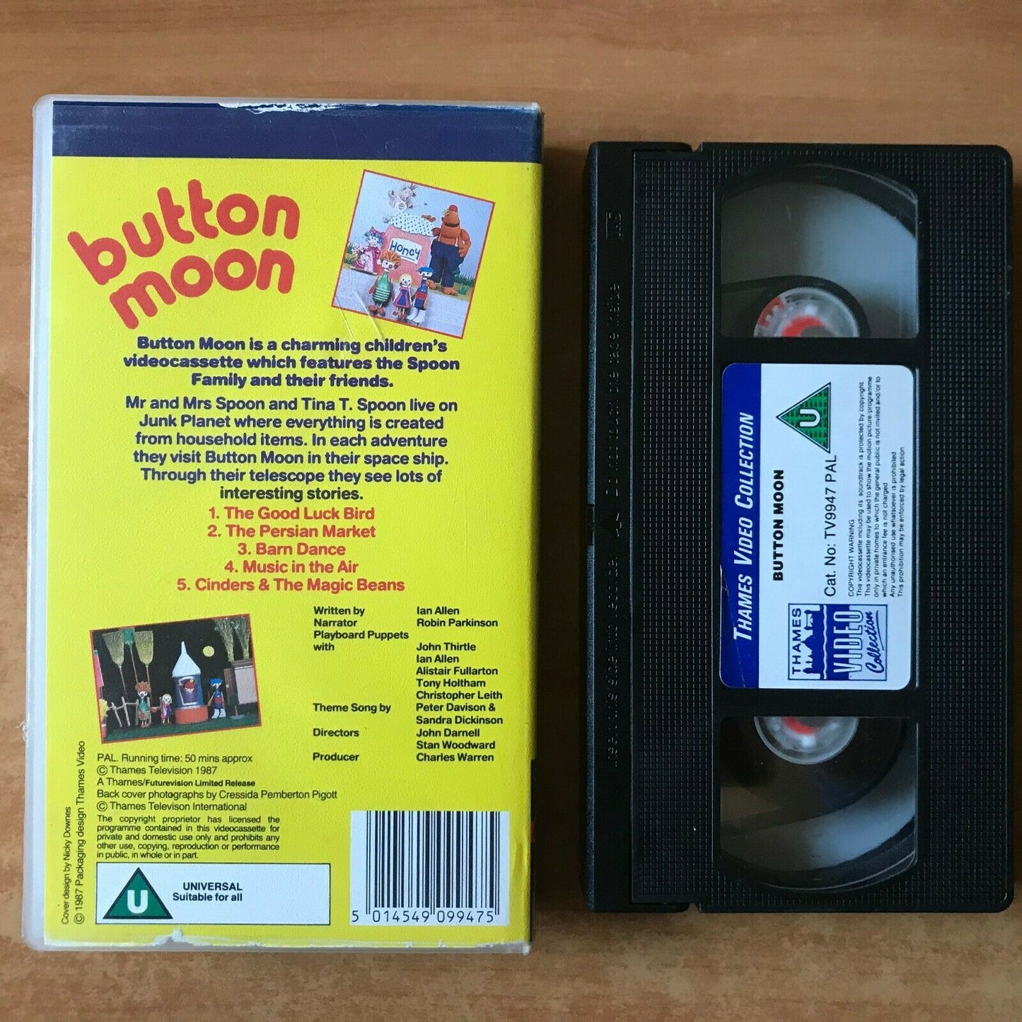 Button Moon; [Thames Video]: Music In The Air - Ian Allen - Children's - Pal VHS-