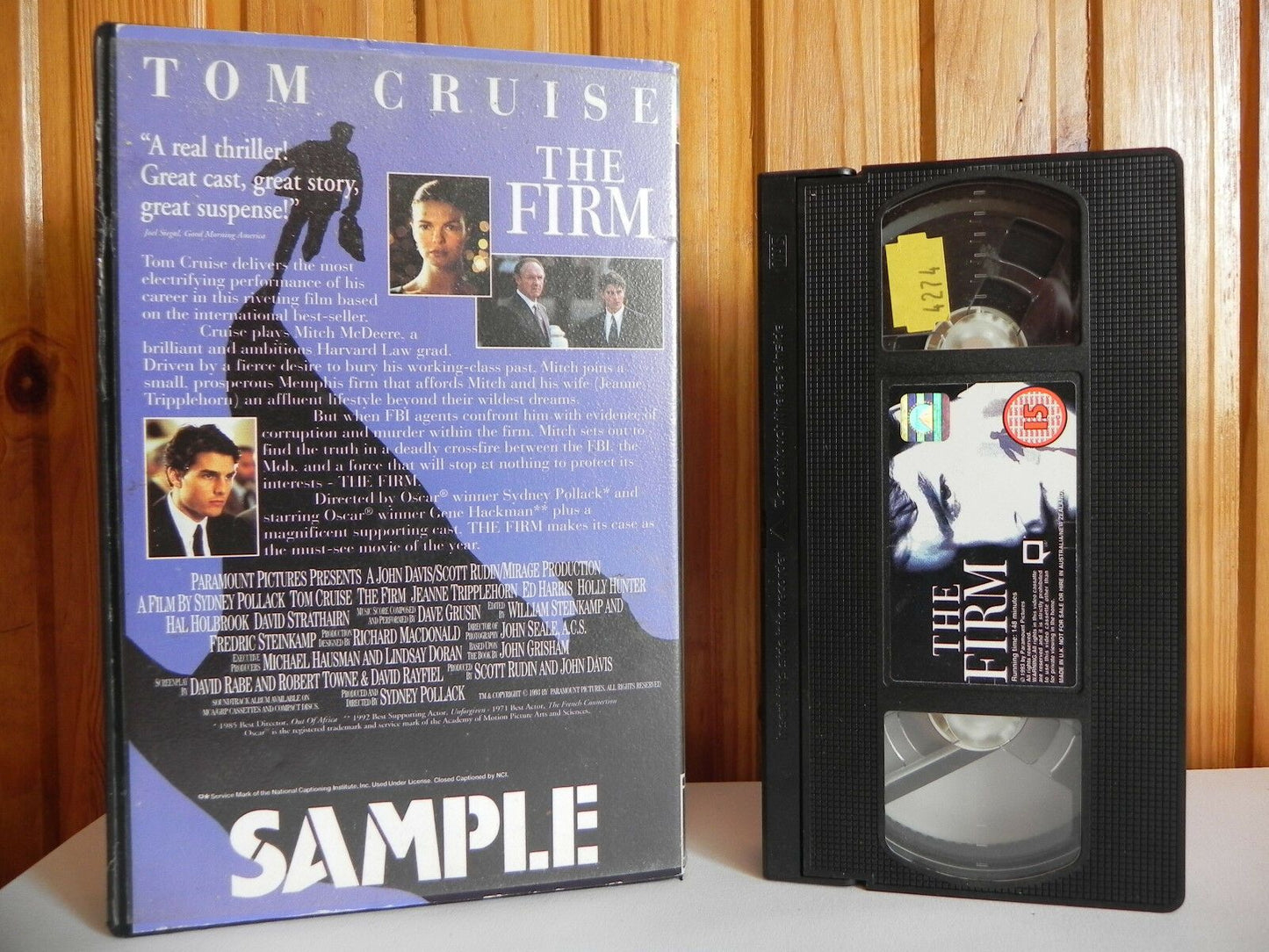 The Firm - Paramount - Thriller - Tom Cruise - Ed Harris - Big Box - Pal VHS-