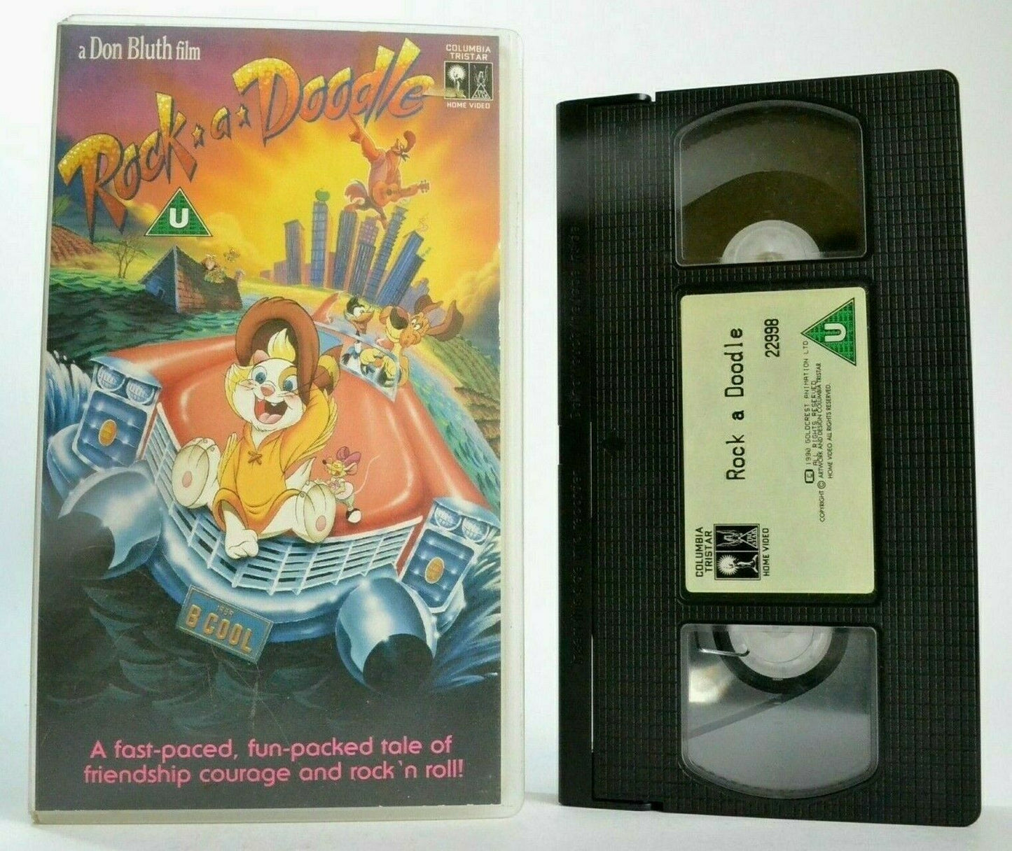 Rock A Doodle (1991); -<Don Bluth>- Animated Musical Adventure - Kids - Pal VHS-
