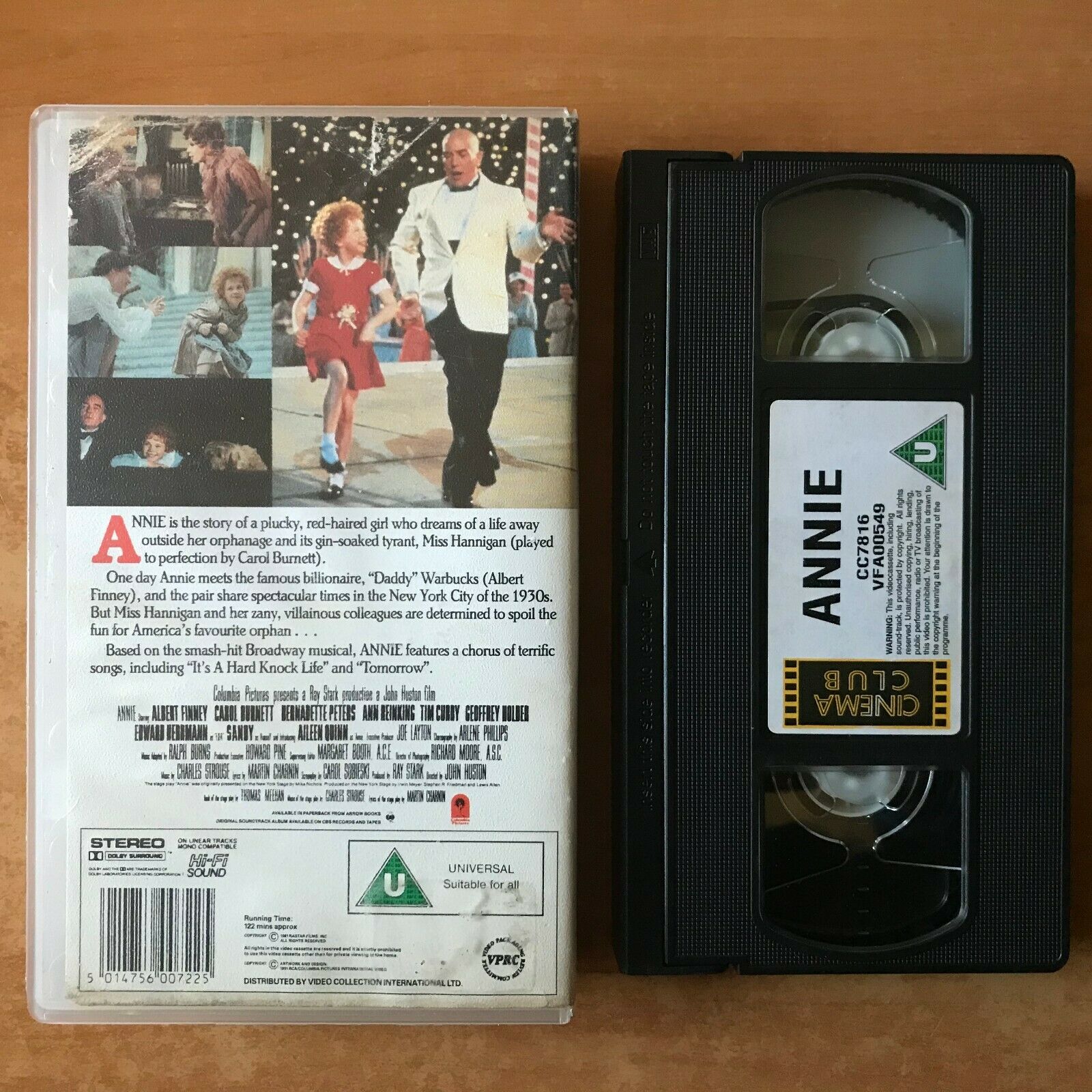 Annie (1982): The Movie Of 'Tomorrow' - Musical - Tim Curry - Children's - VHS-