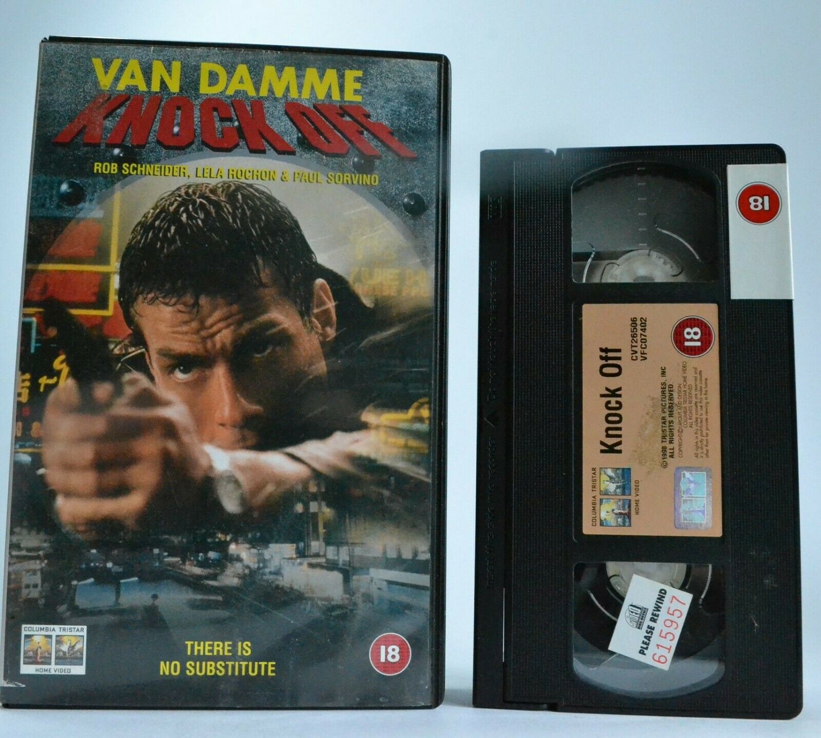 Knock Off - Action Thriller - Large Box - J-C.Van Damme/Rob Schneider - Pal VHS-