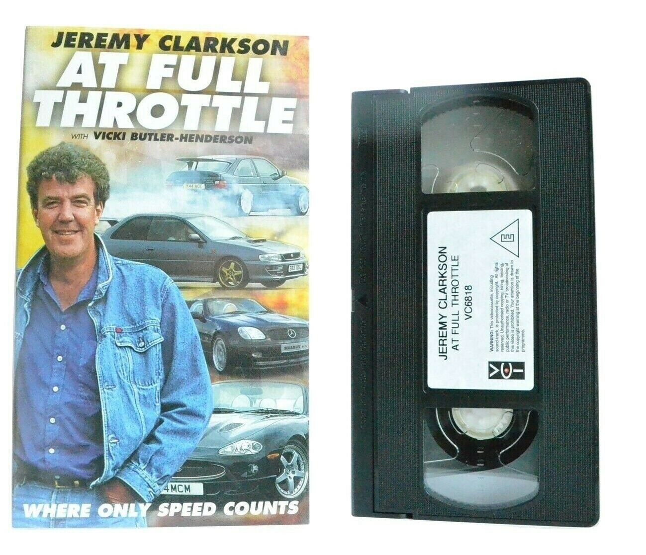 At Full Throttle: By Jeremy Clarkson - Speed Action - Car Races - Sports - VHS-