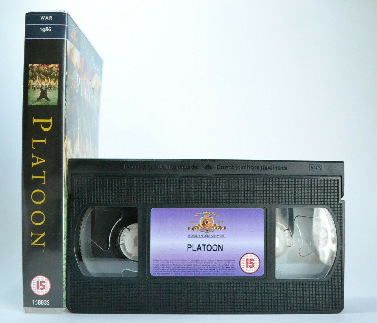 Platoon (1986): 1st Of Oliver Stone Vietnam War Trilogy - Willem Dafoe - Pal VHS-