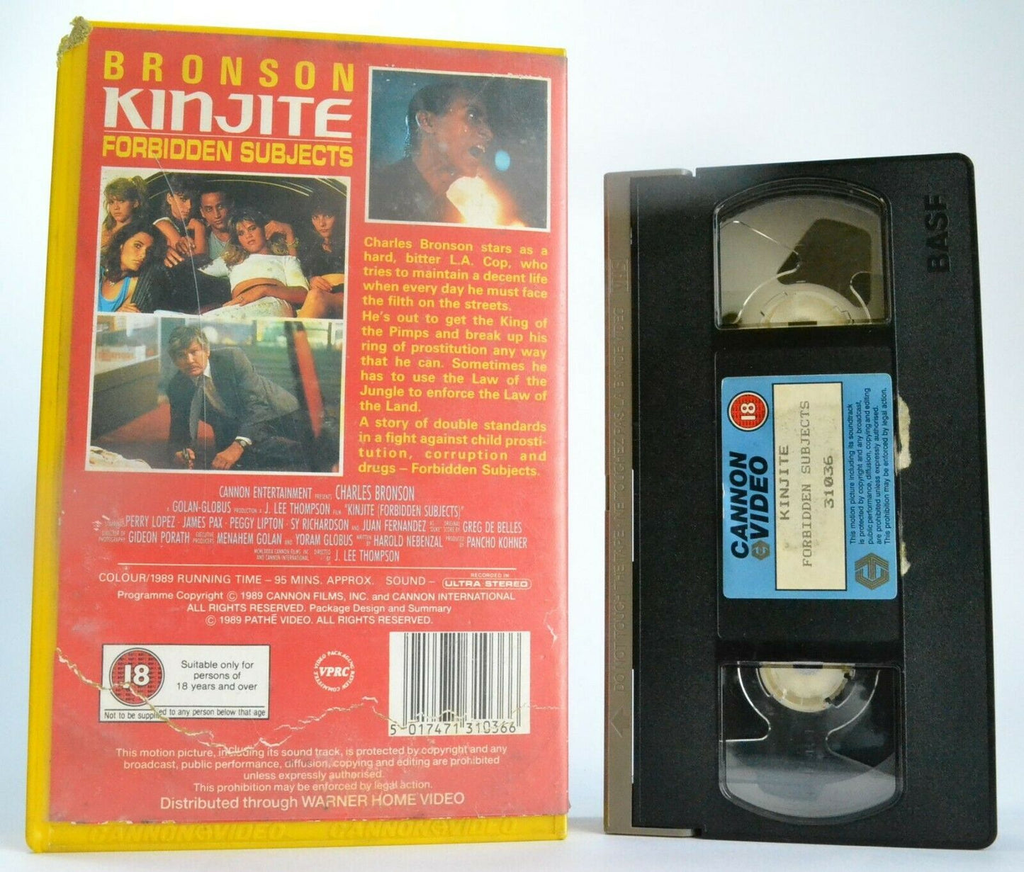 Kinjite: Forbidden Subjects (Pathe Video) - Action Thriller - C.Bronson - VHS-