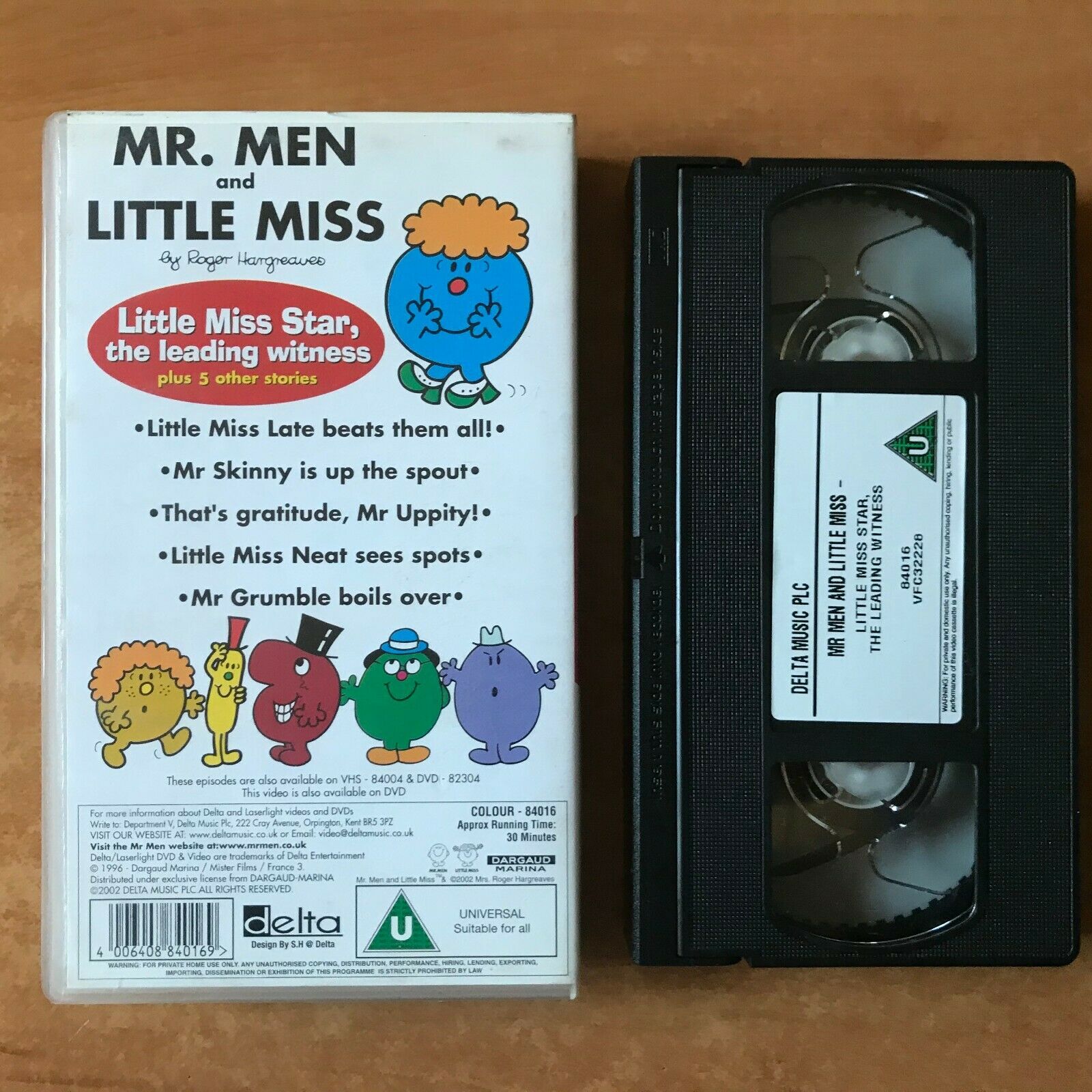 Mr. Men And Little Miss: Little Miss Star, The Leading Witness - Animated - VHS-