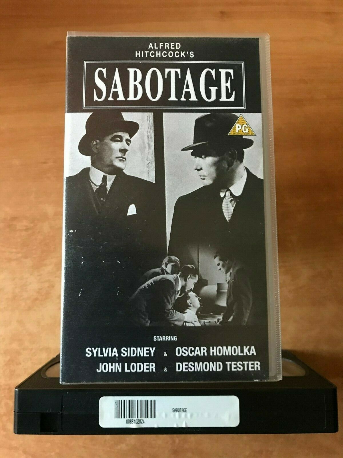 Sabotage; [Alfred Hitcock]: Thriller - Sykvia Sidney / Desmond Tester - Pal VHS-