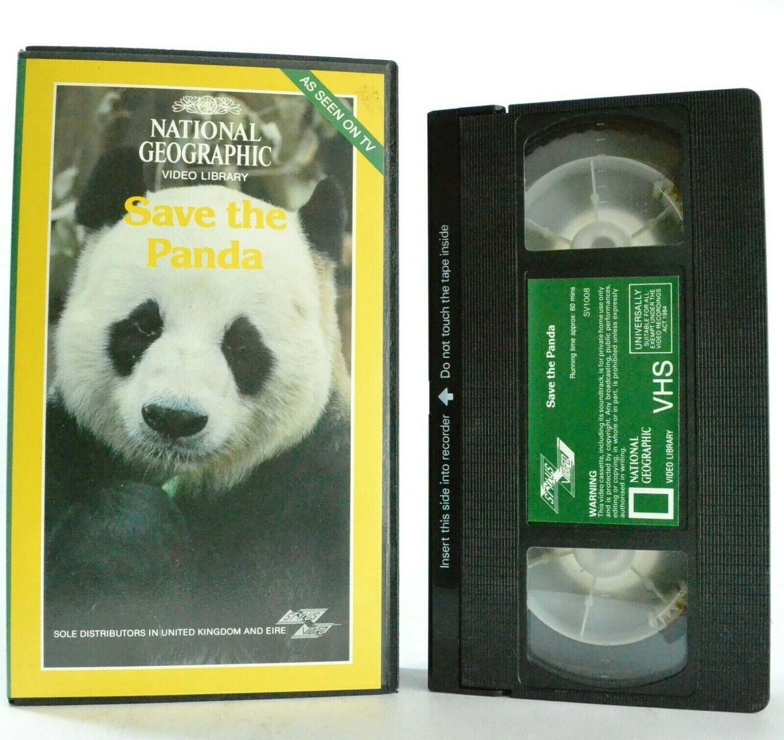 Save The Panda - National Geographic - Video Library - Documantary - Pal VHS-