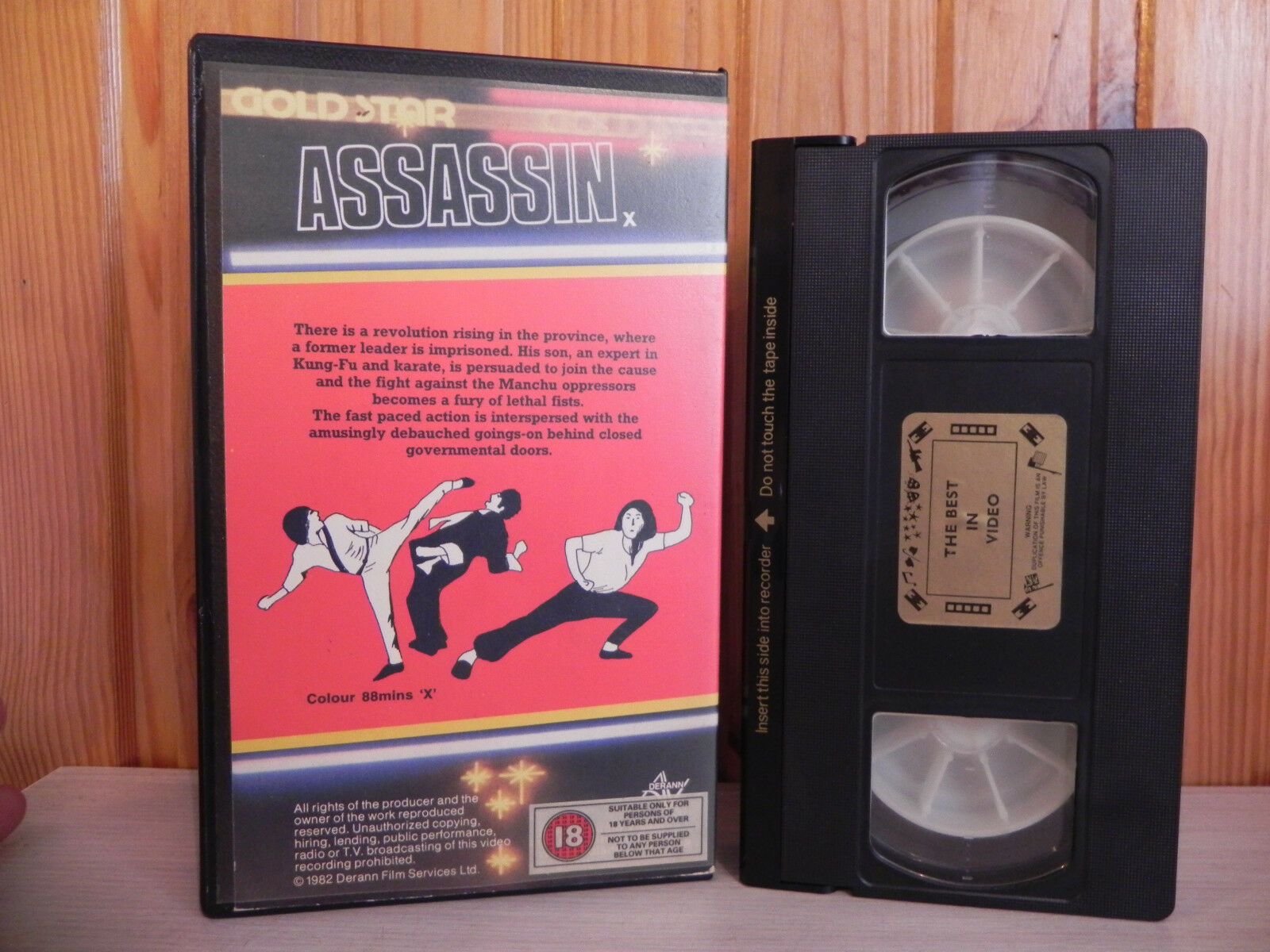 Assassin - Pre-Cert - Martial Arts - Action - Gold Star - Derann - FGS902 - VHS-