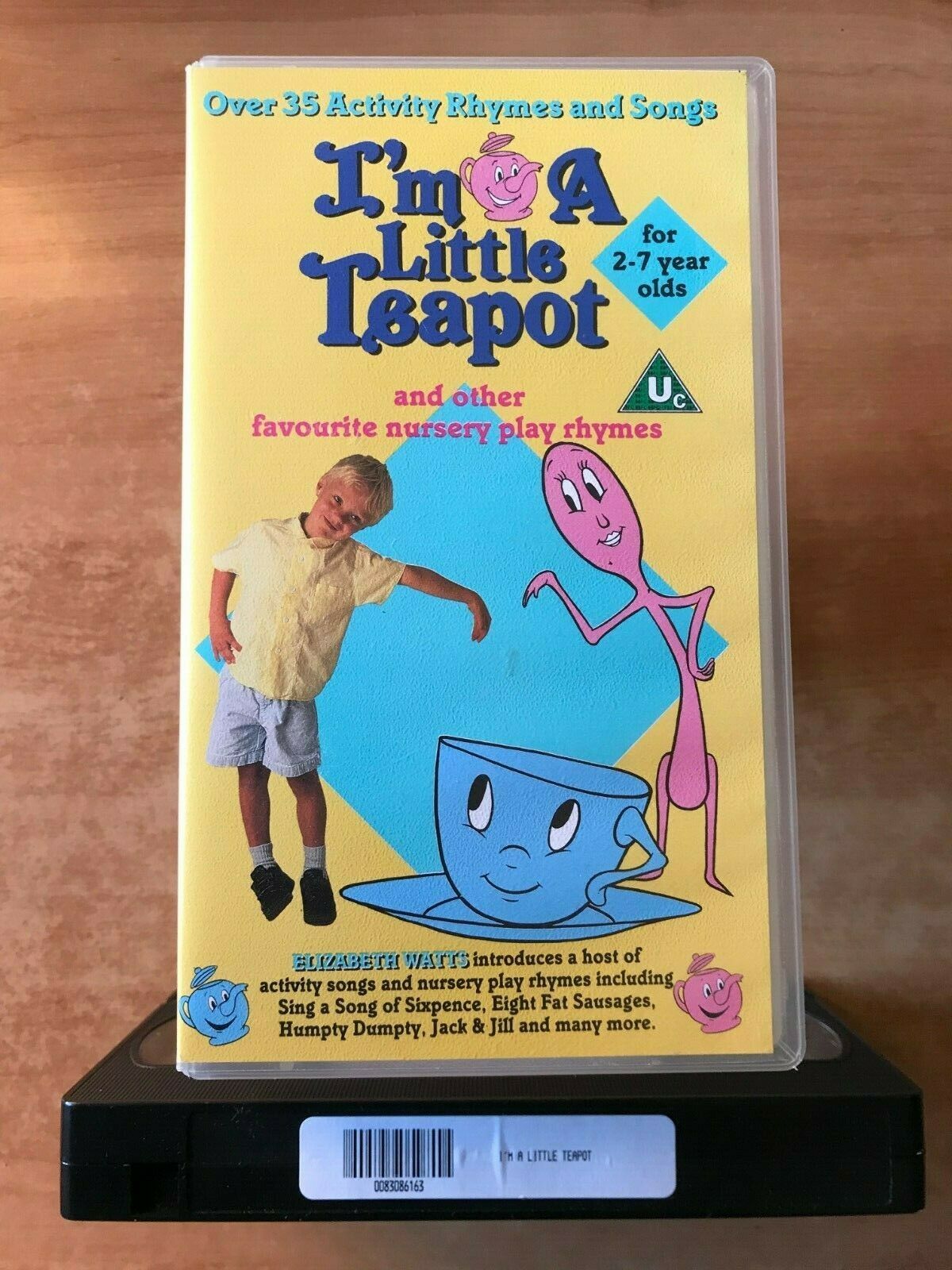 I'm A Little Teapot [Nursery Play Rhymes] Elizabeth Watts - Educational - VHS-