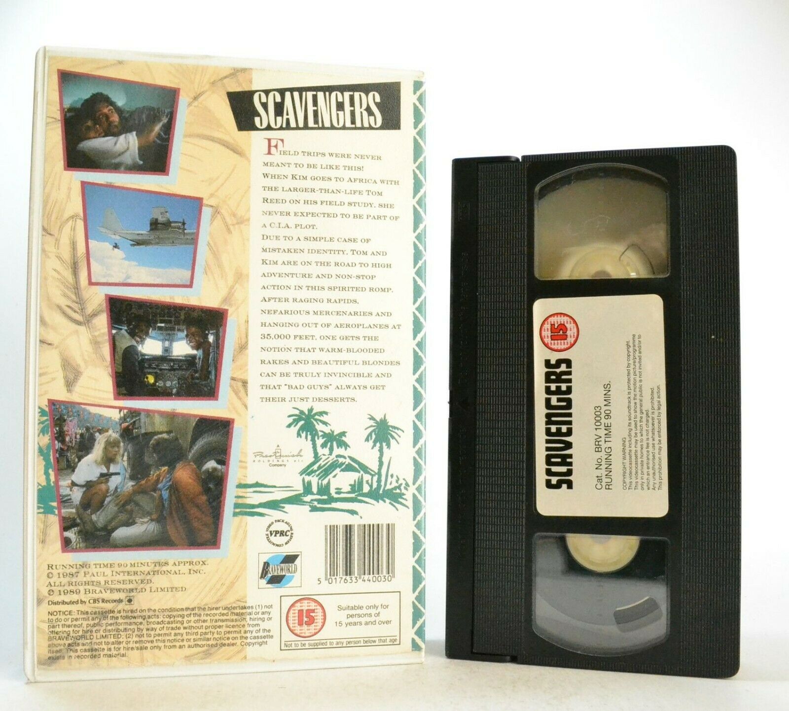 Scavengers: Braveworld (1989) - Large Box - K.David Gilman/Brenda Blake - VHS-