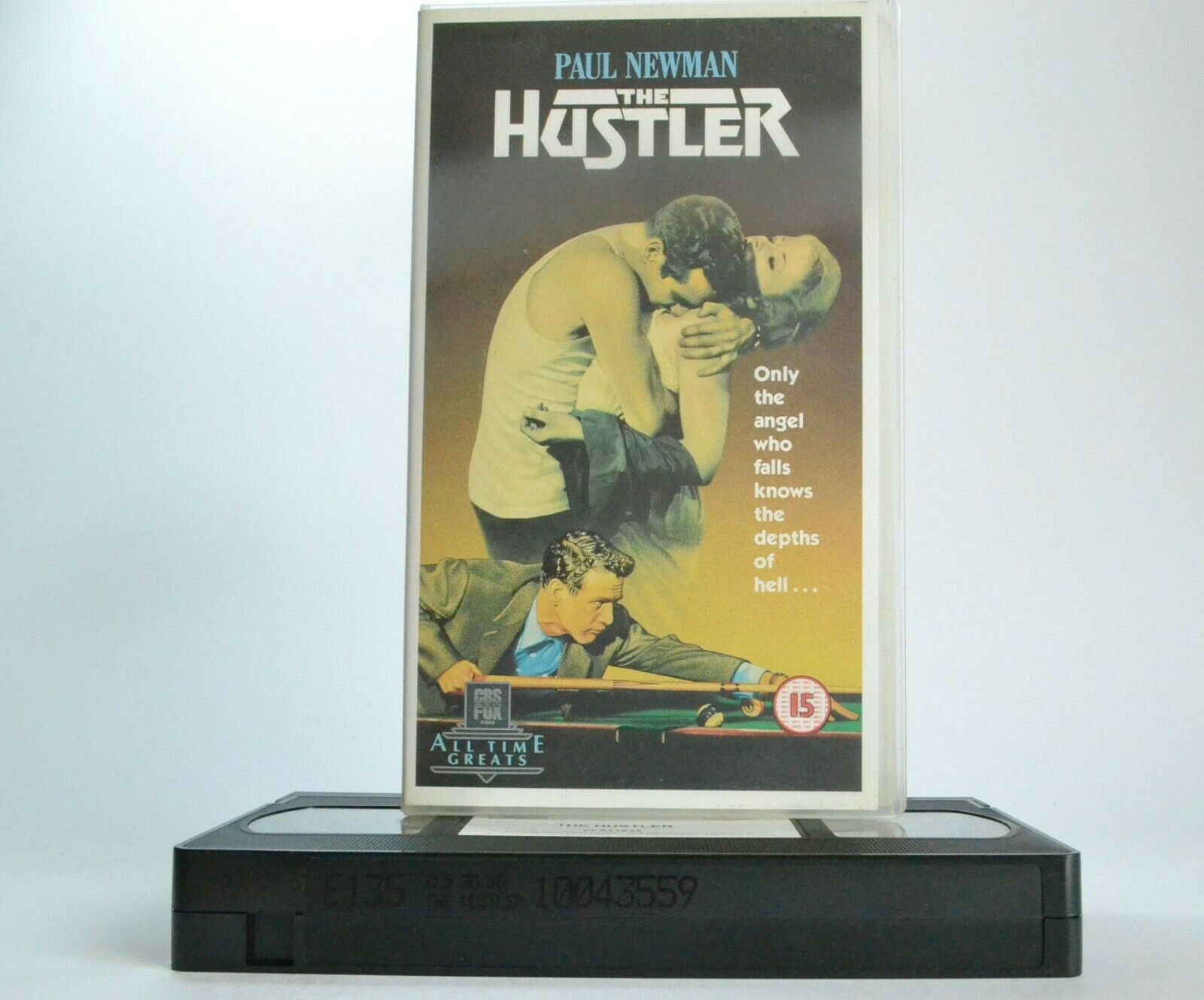 The Hustler: Paul Newman; Major League Pool - 1961 Classic/Cult Drama - Pal VHS-